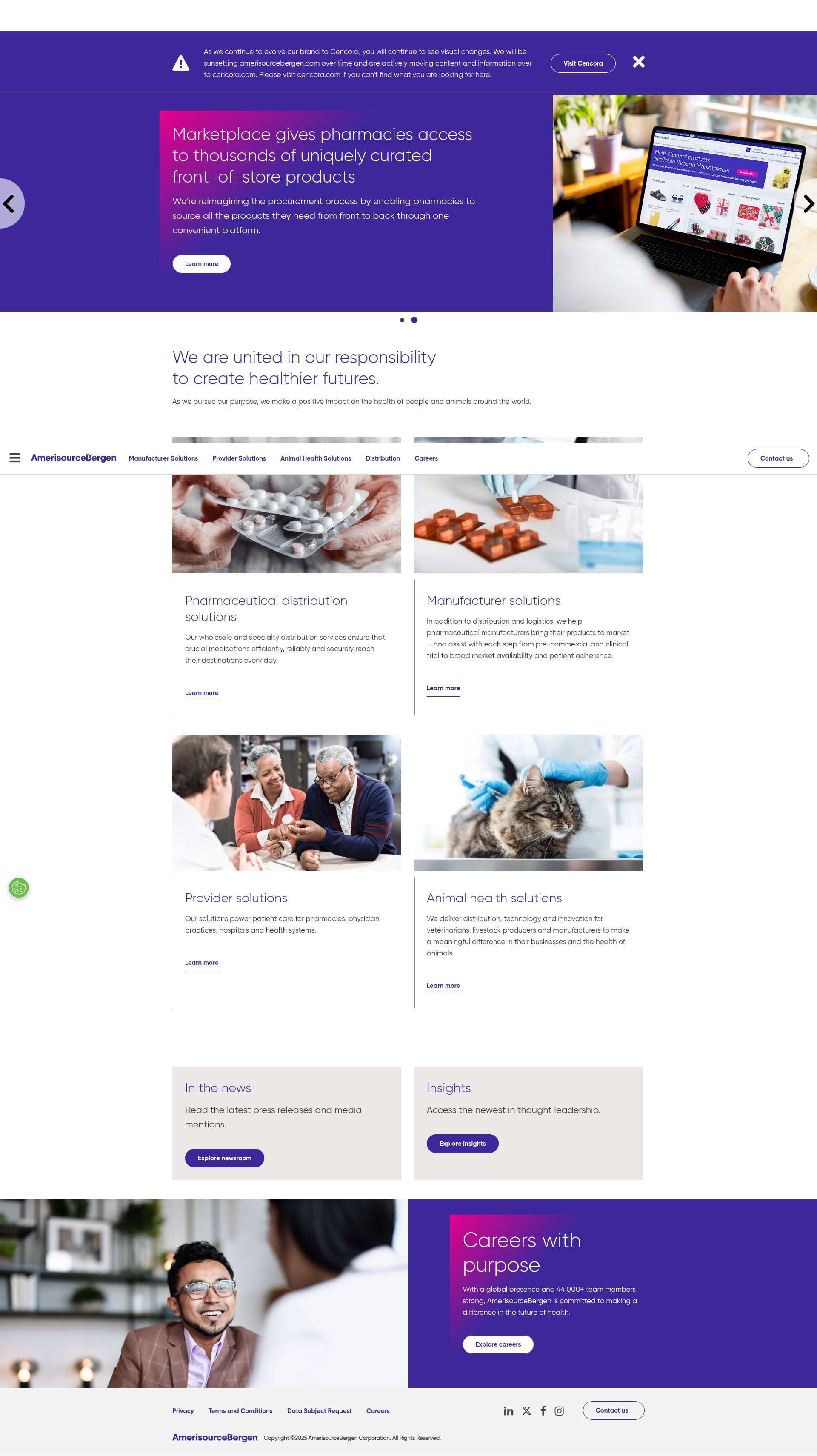 Screenshot of amerisourcebergen.com