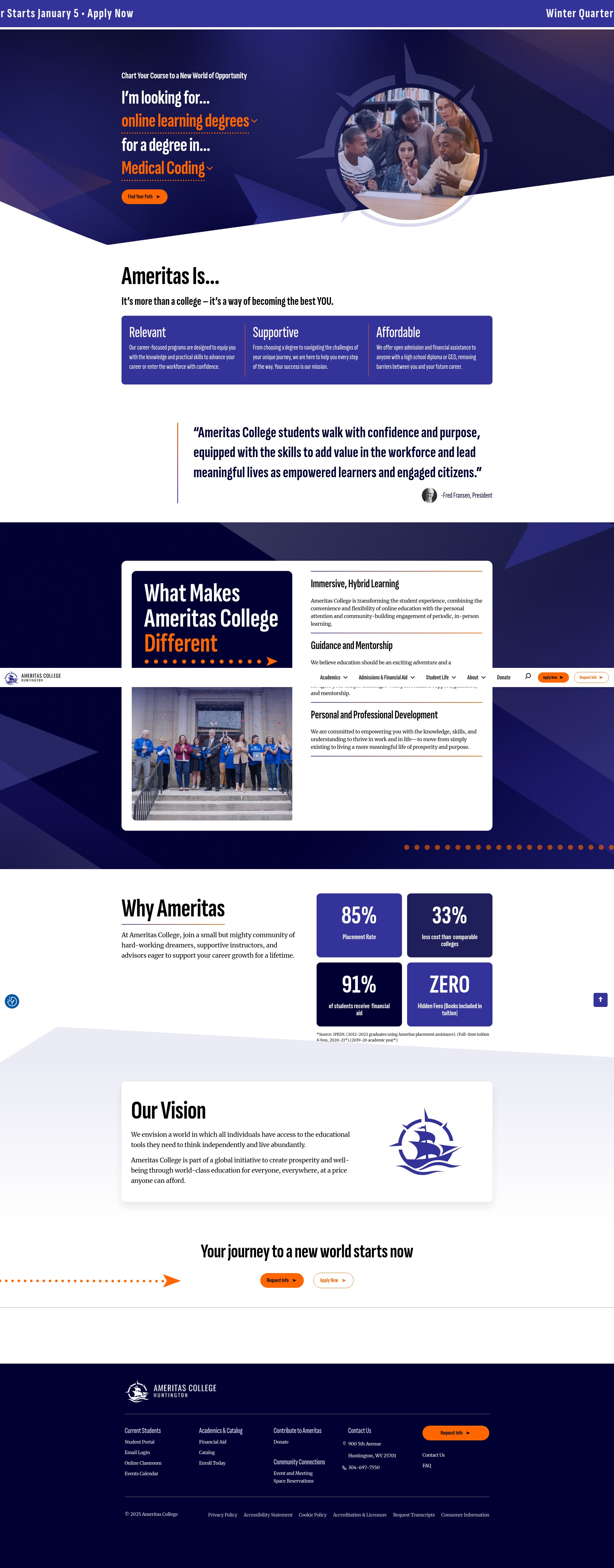 Screenshot of ameritas.edu
