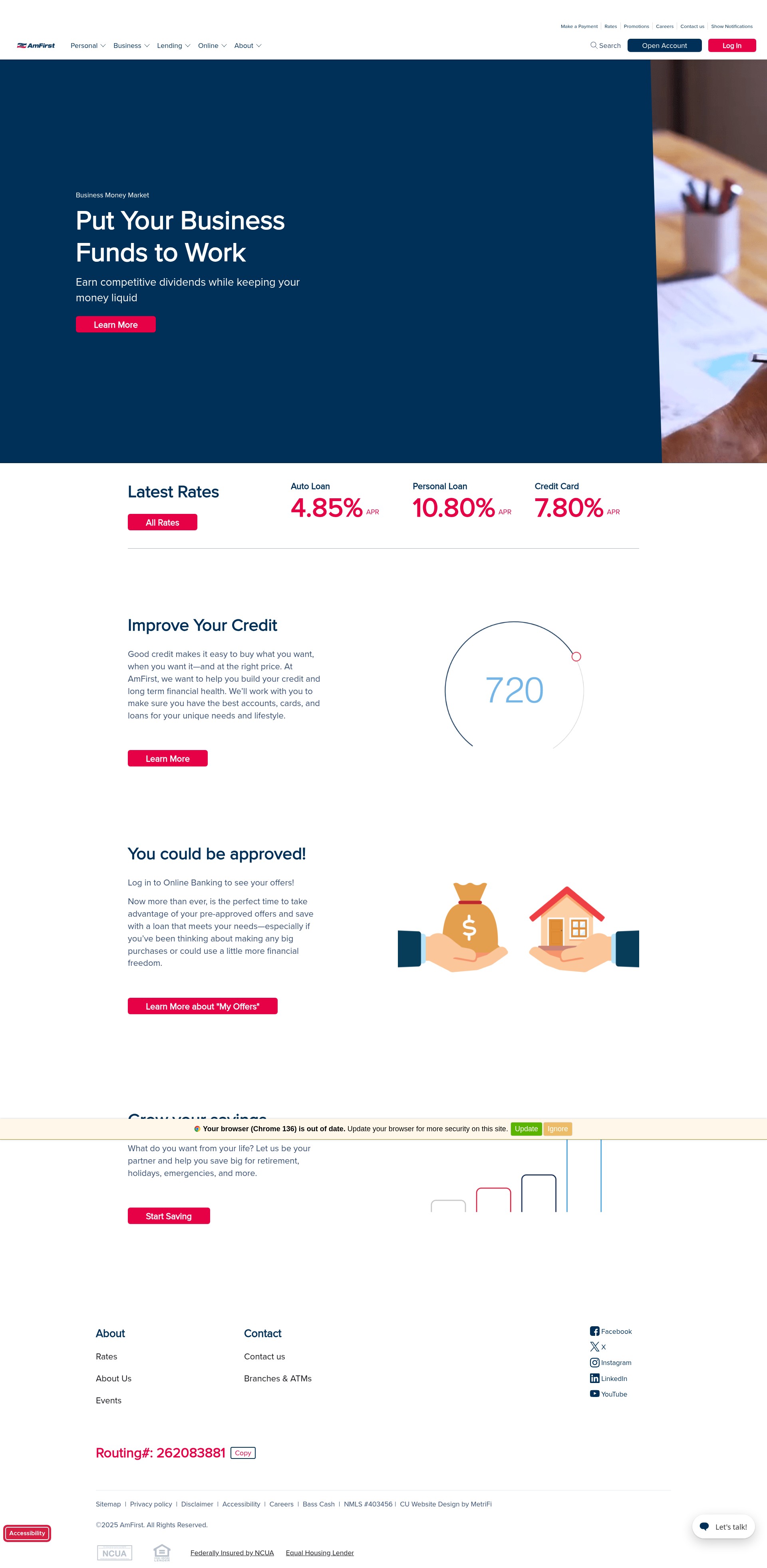 Screenshot of amfirst.org