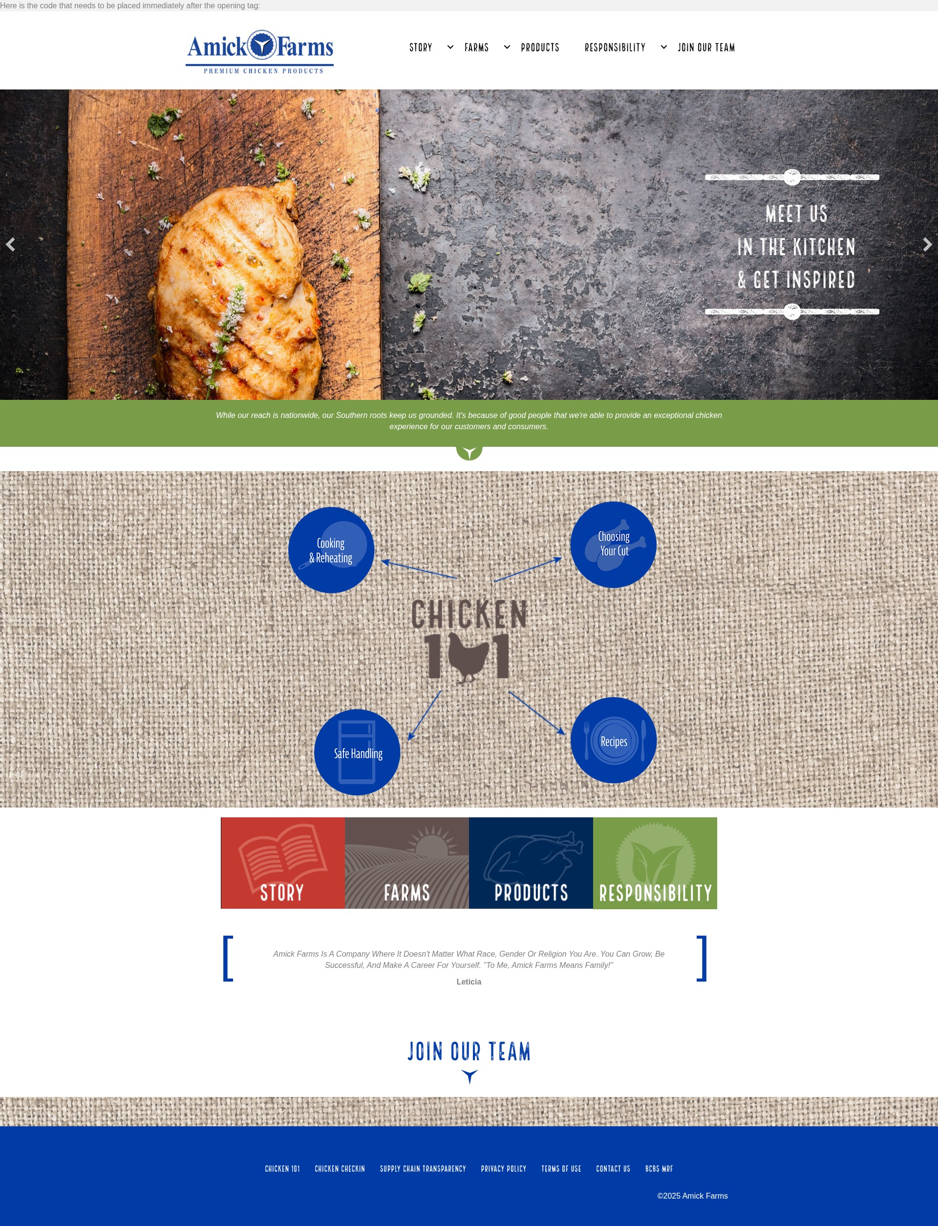 Screenshot of amickfarms.com