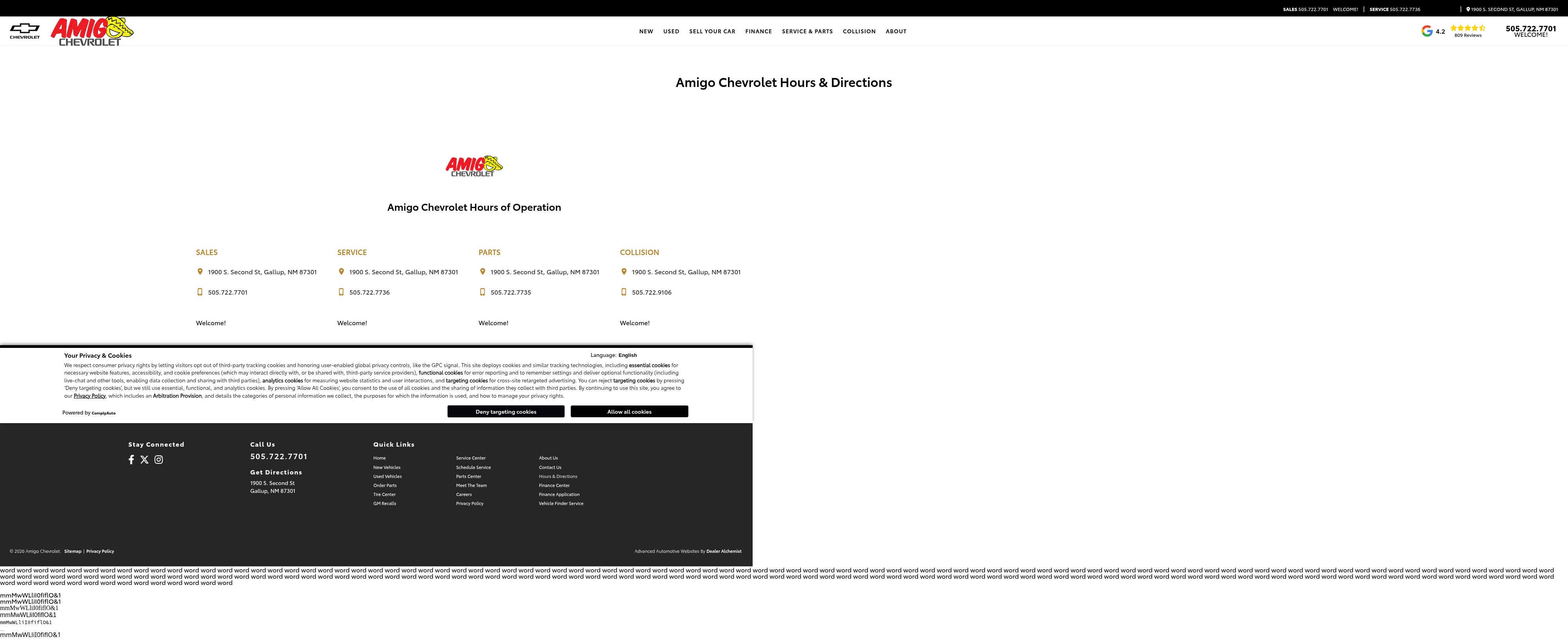 Screenshot of amigoautomotive.com