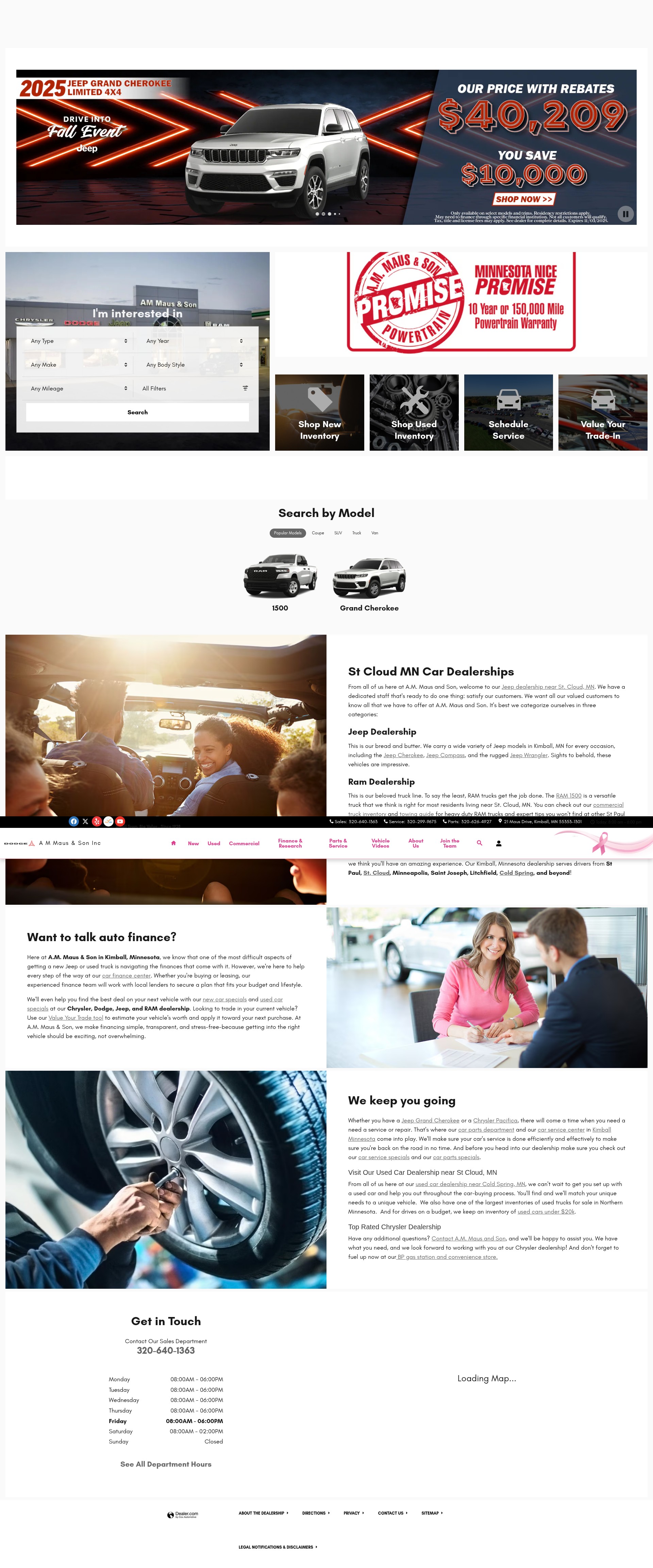 Screenshot of ammaus.com