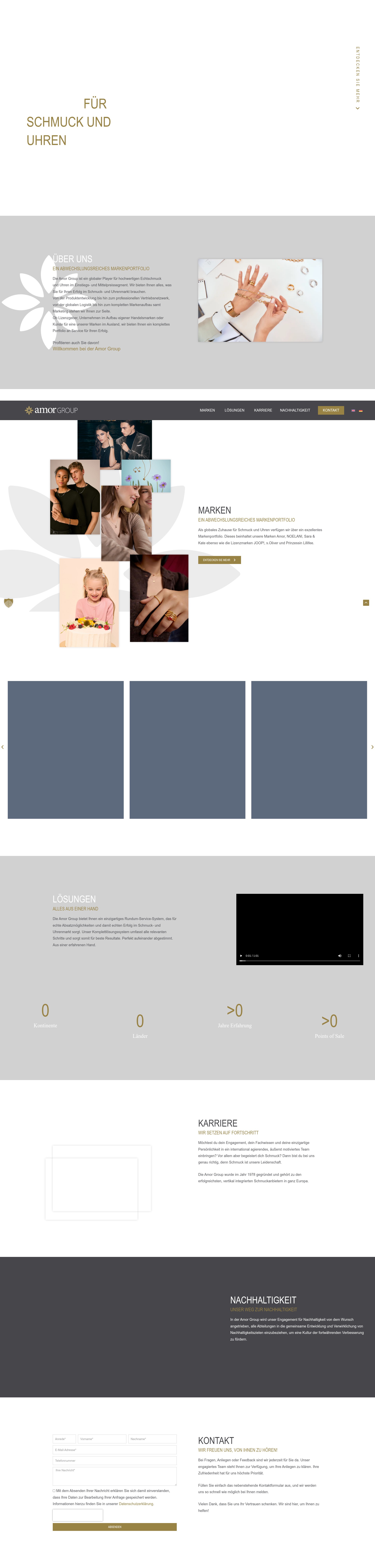 Screenshot of amorgroup.de