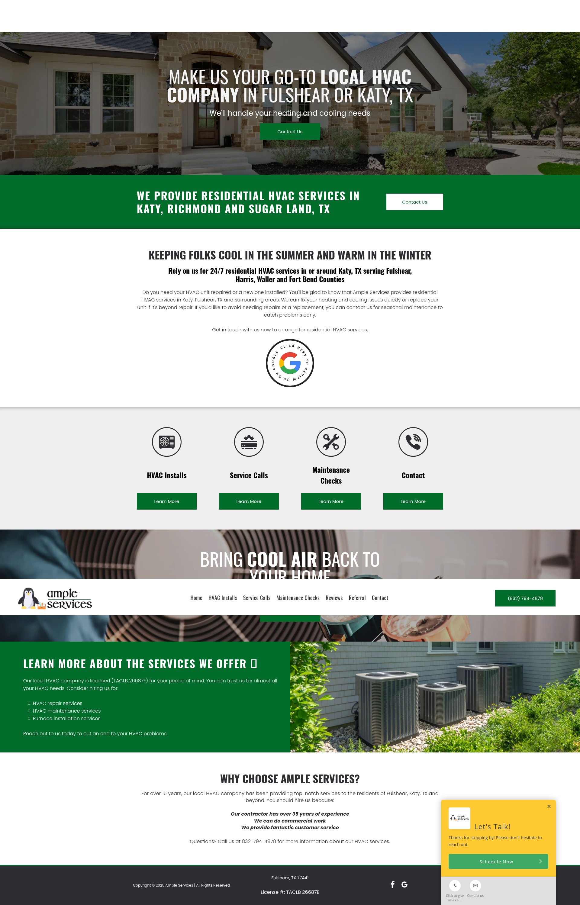 Screenshot of amplehouston.com