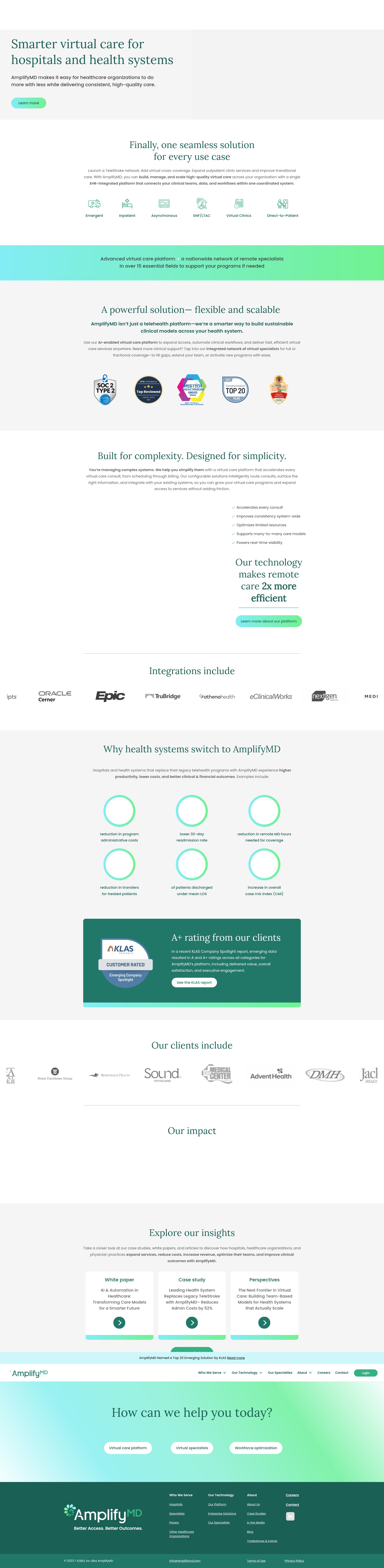 Screenshot of amplifymd.com