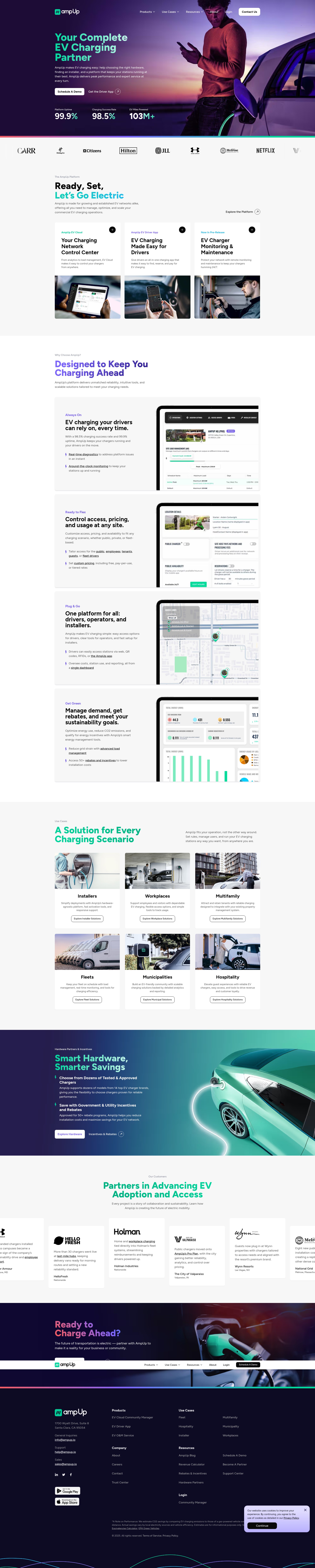 Screenshot of ampup.io