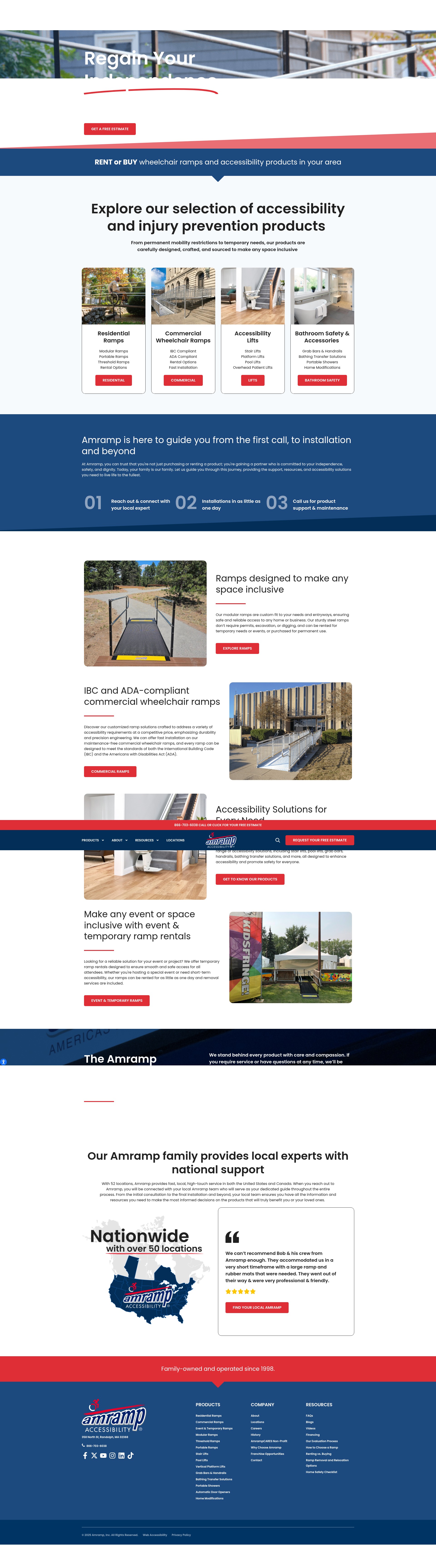 Screenshot of amramp.com