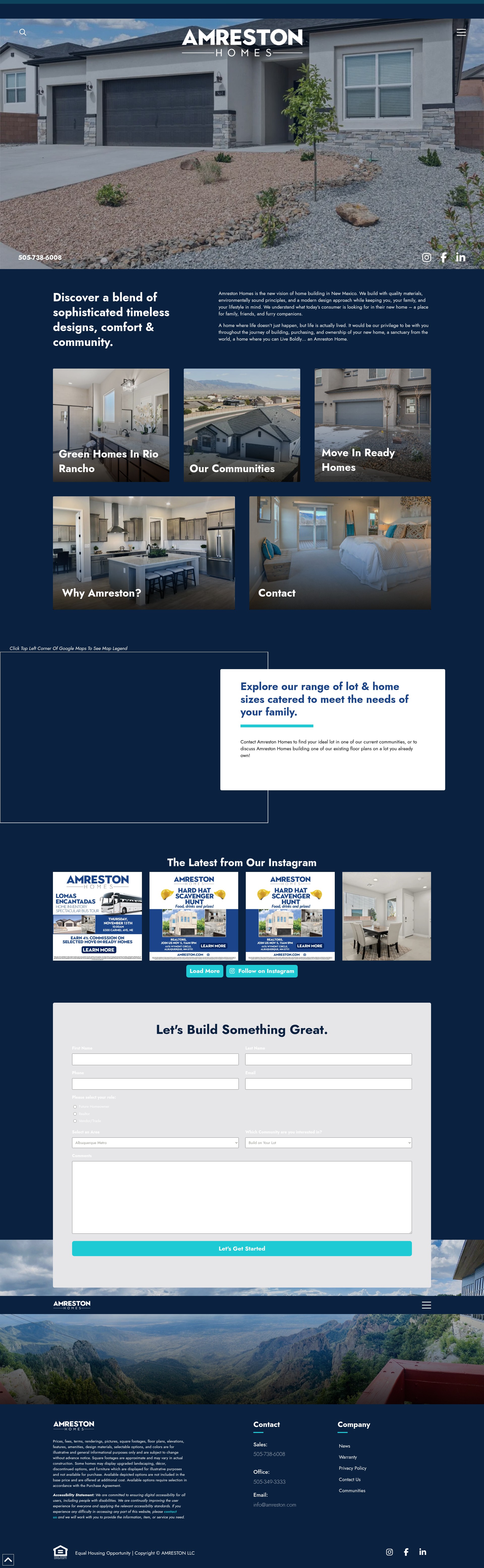Screenshot of amreston.com