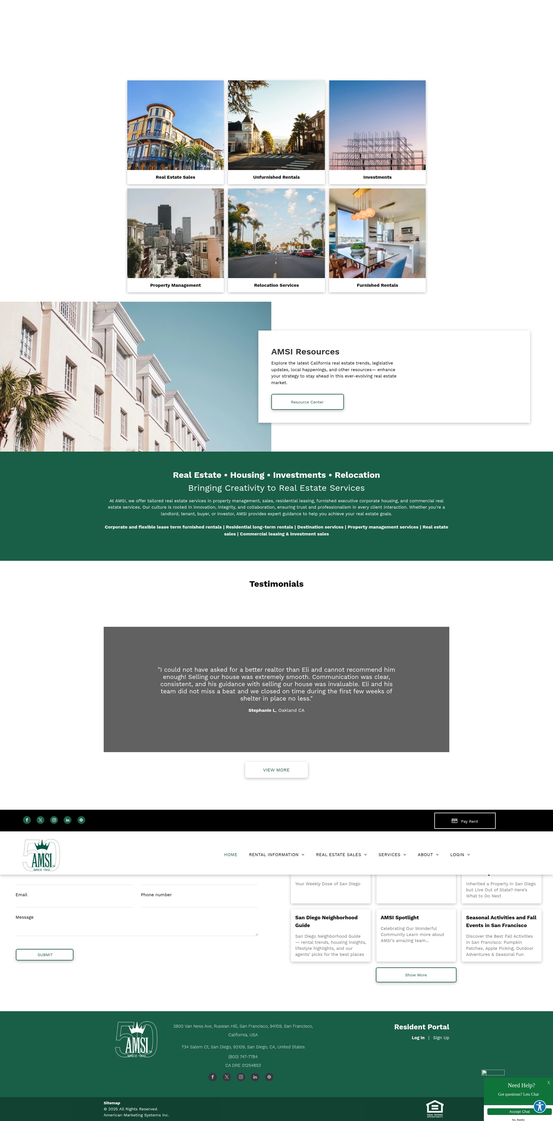 Screenshot of amsires.com