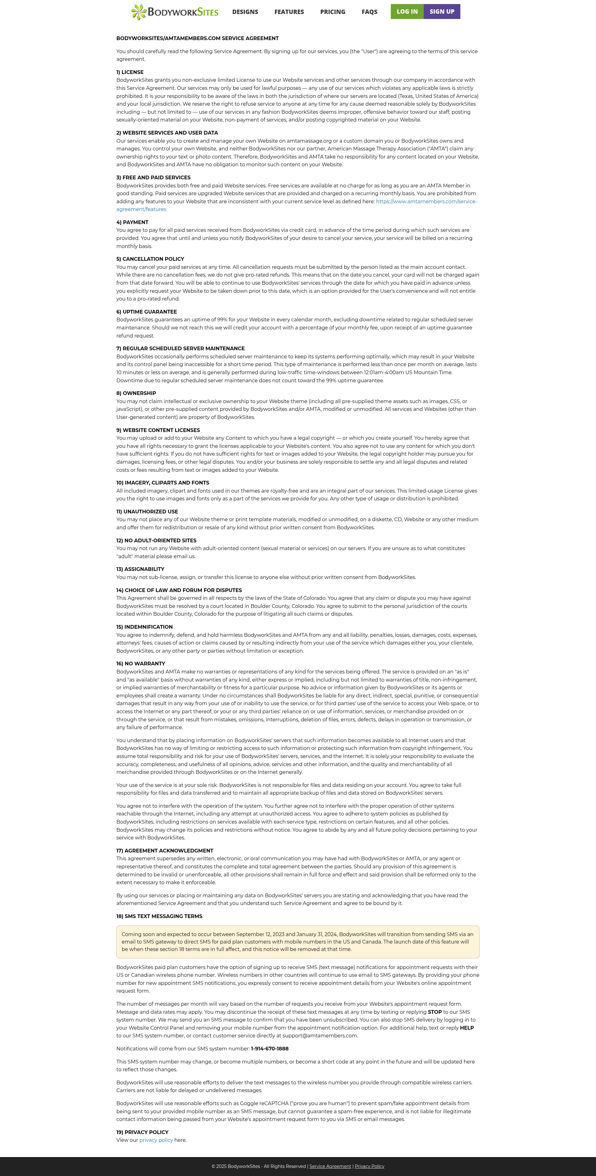 Screenshot of amtamembers.com