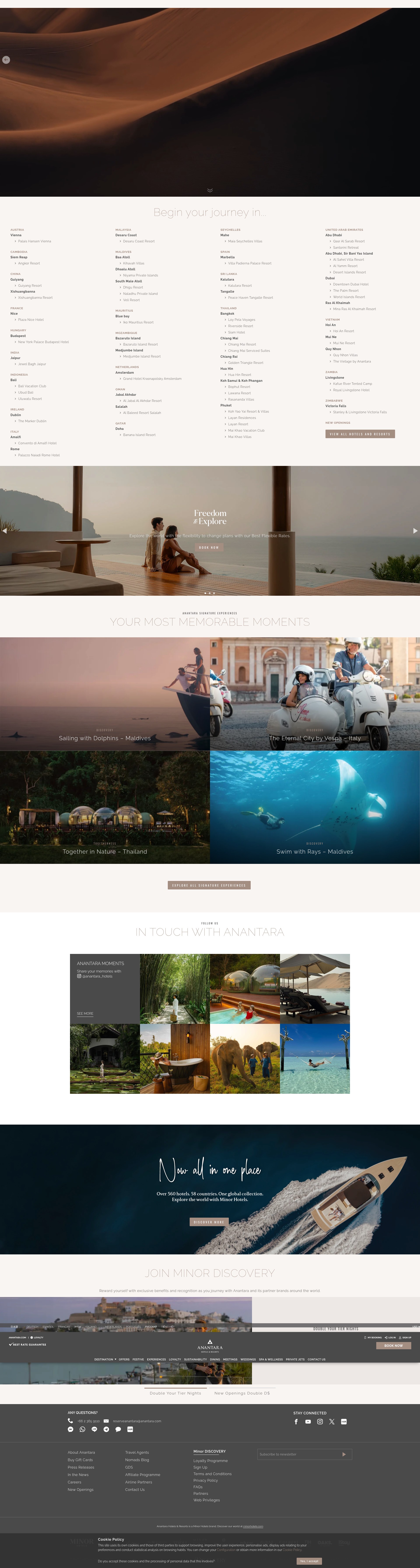Screenshot of anantara.com