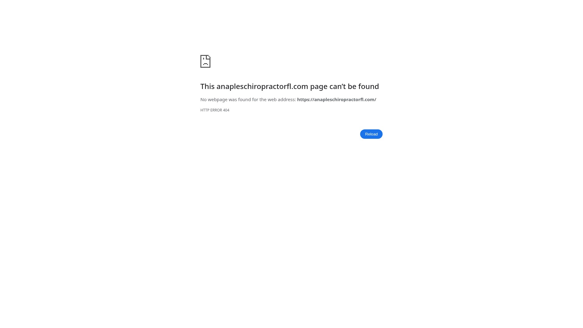 Screenshot of anapleschiropractorfl.com