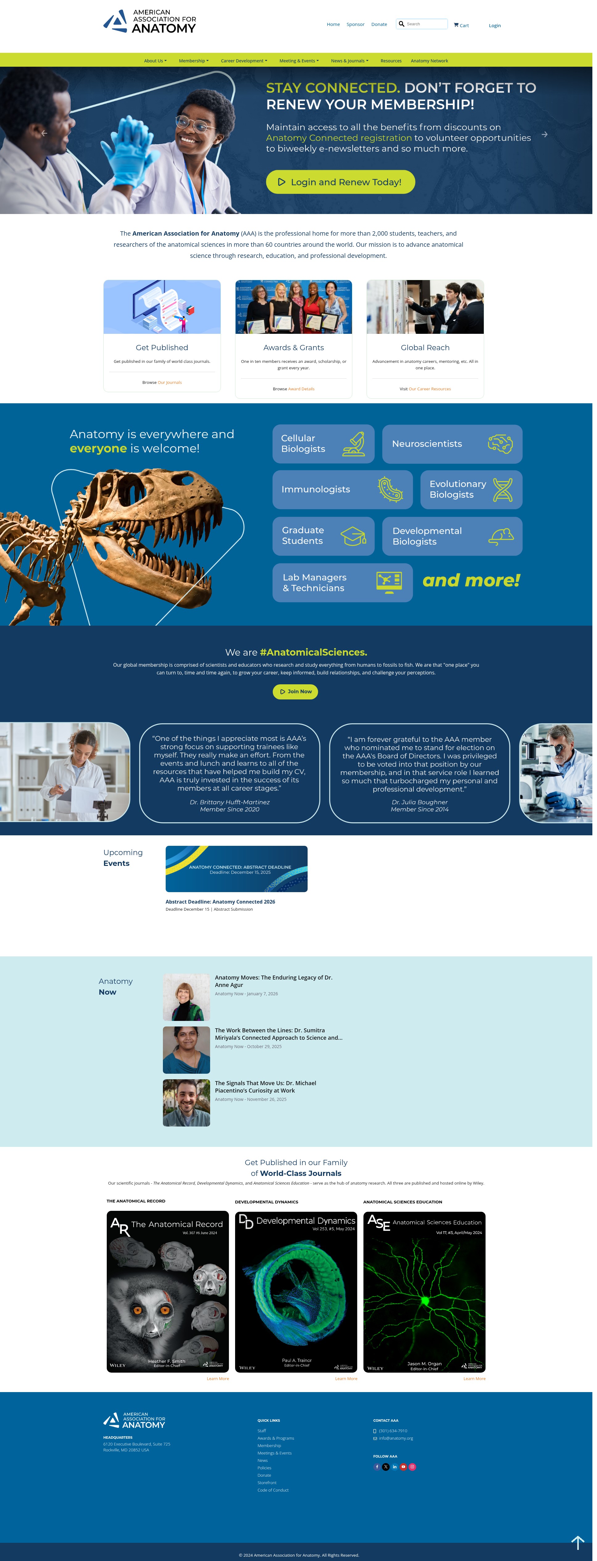 Screenshot of anatomy.org
