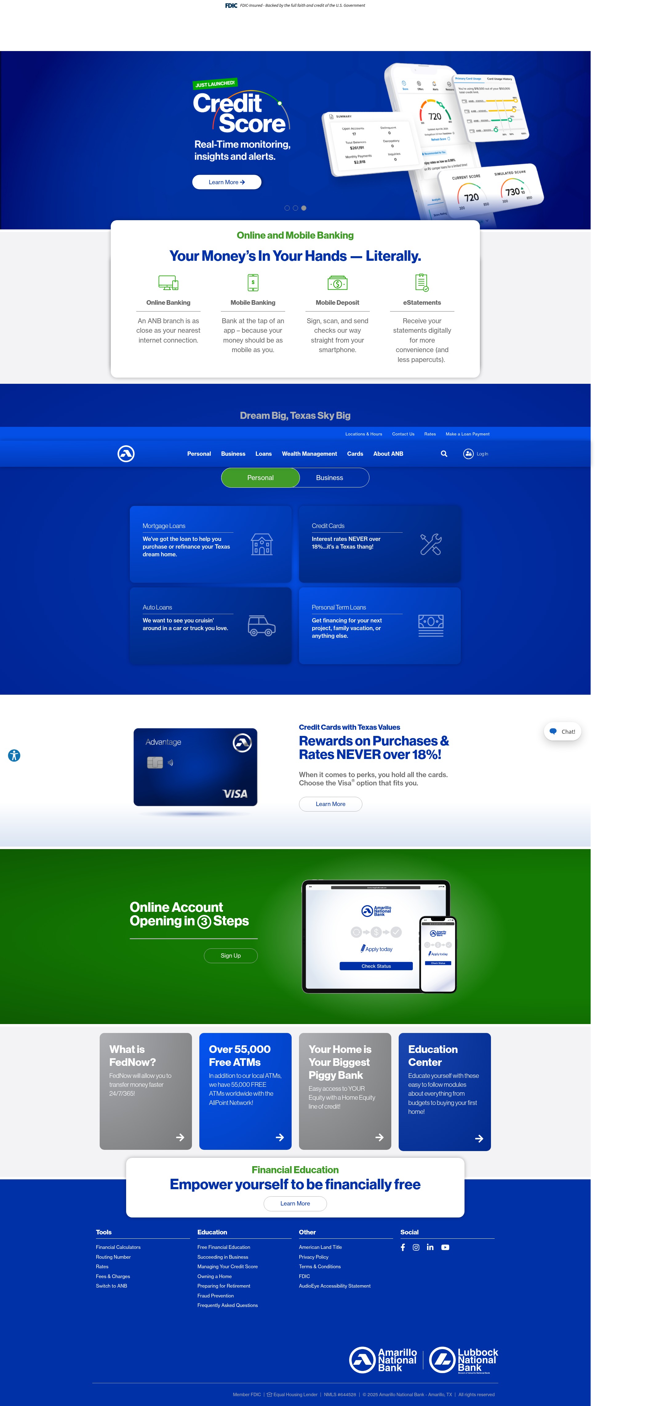 Screenshot of anb.com