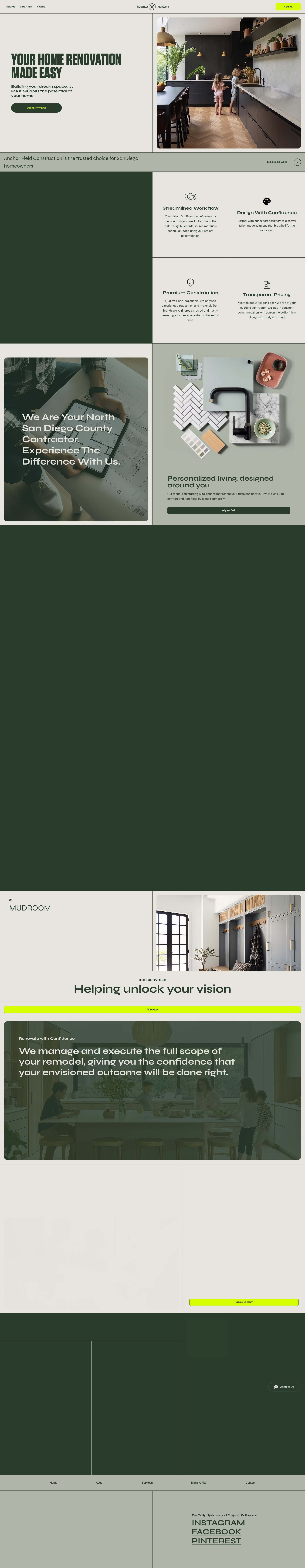 Screenshot of anchorfieldconstruction.com