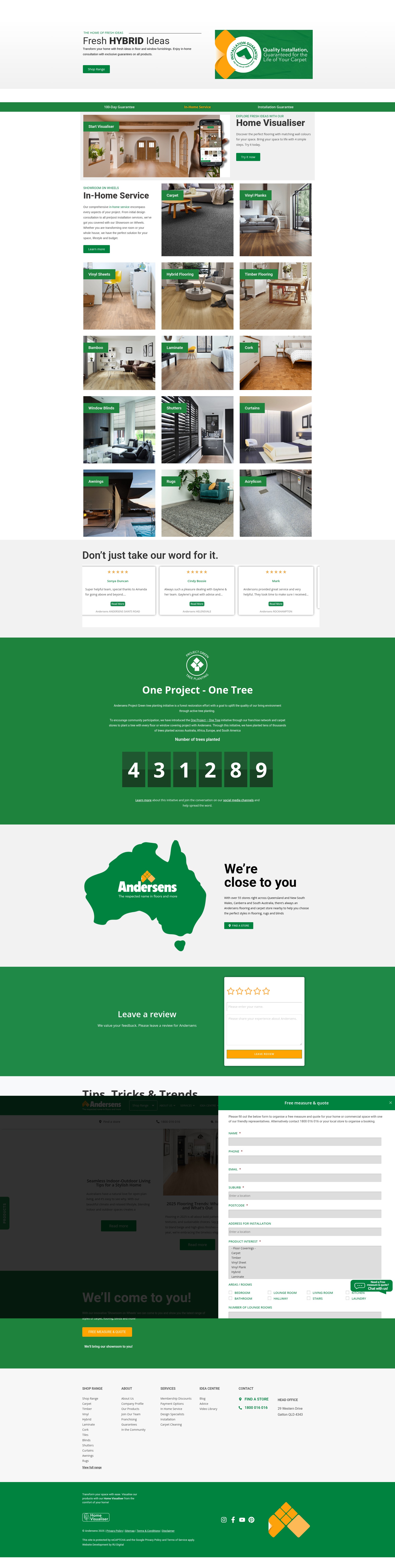 Screenshot of andersens.com.au