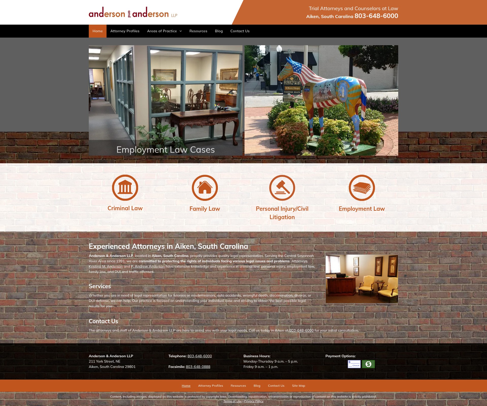 Screenshot of andersonandanderson.com