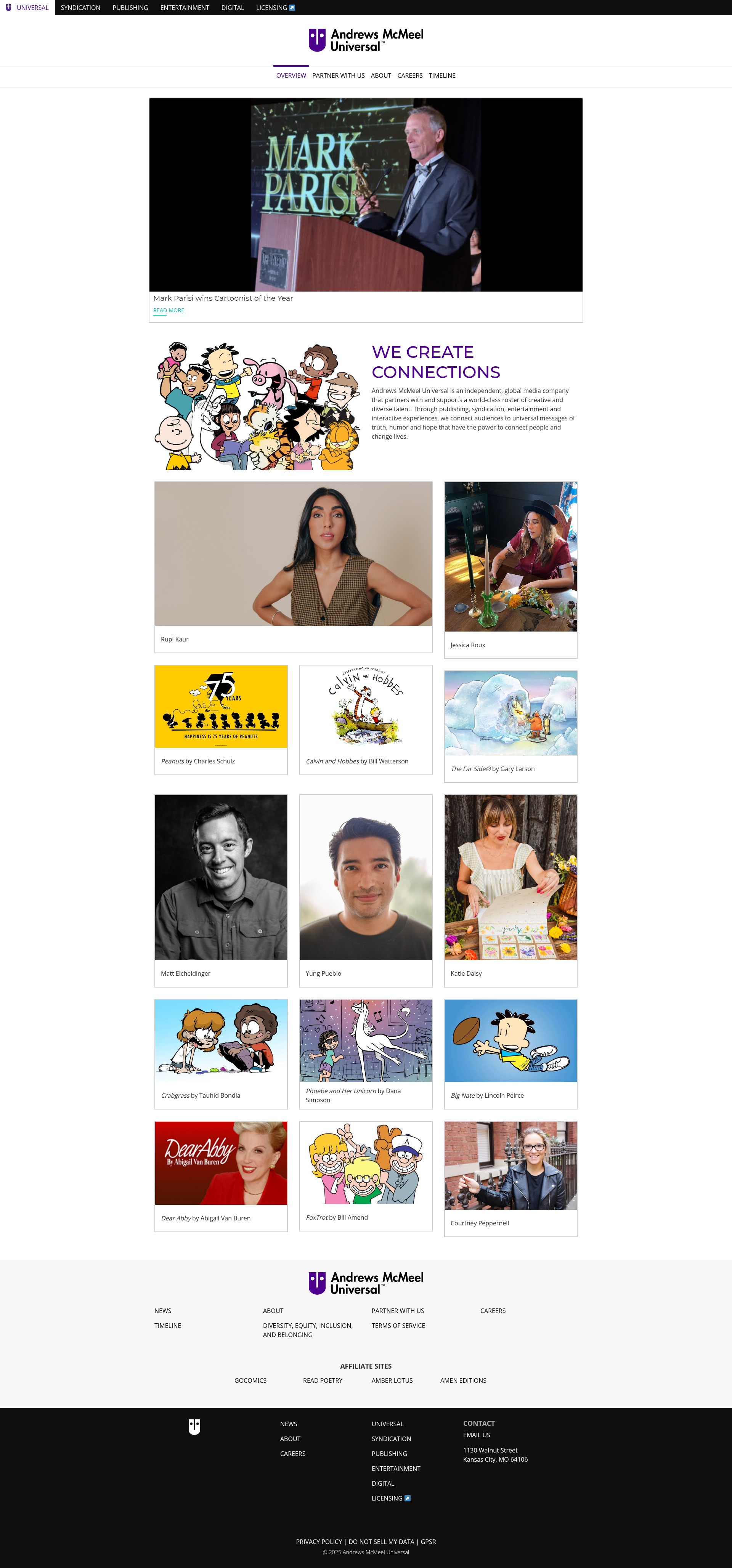 Screenshot of andrewsmcmeel.com