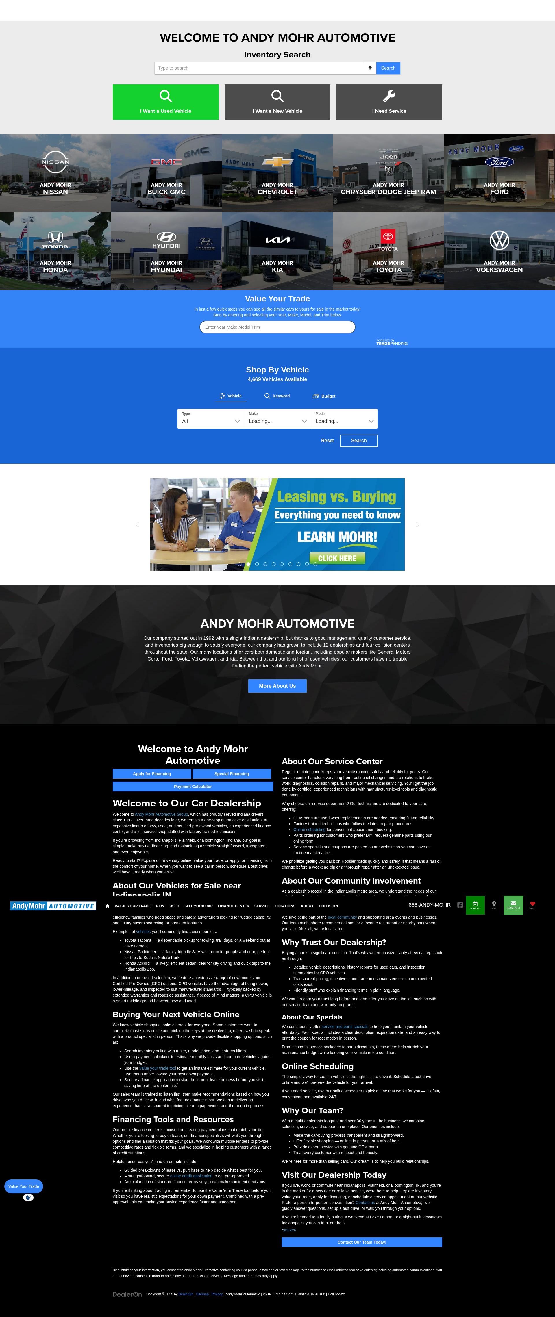 Screenshot of andymohr.com