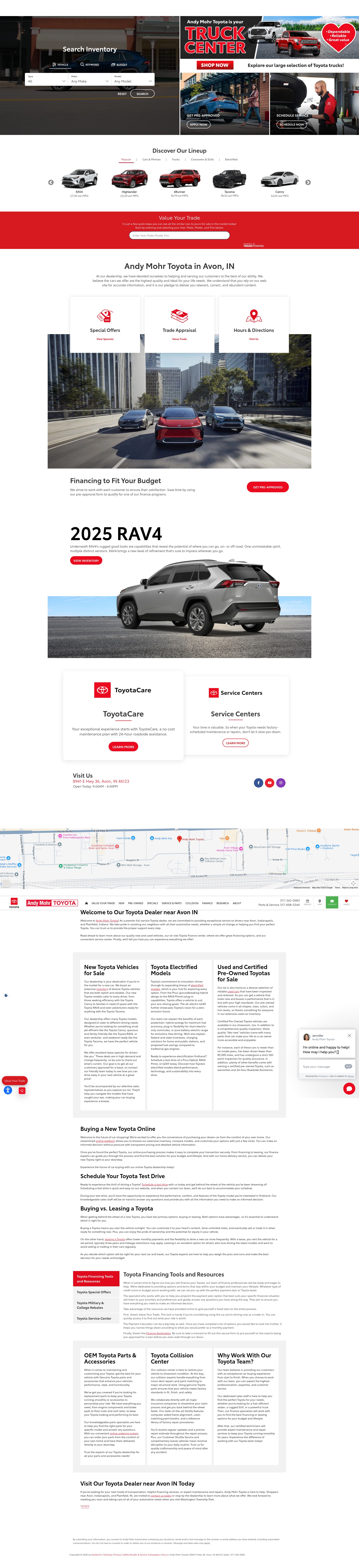 Screenshot of andymohrtoyota.com