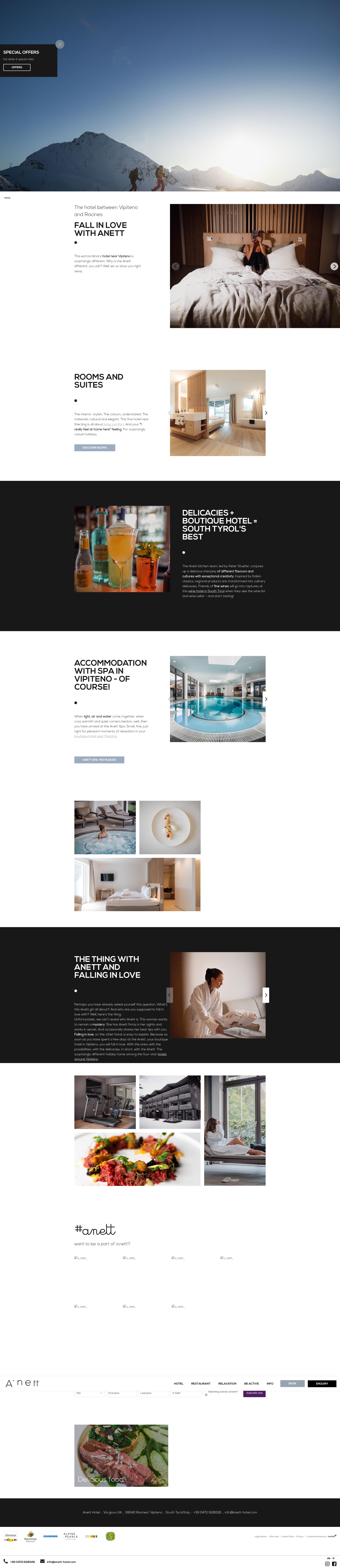 Screenshot of anett-hotel.com