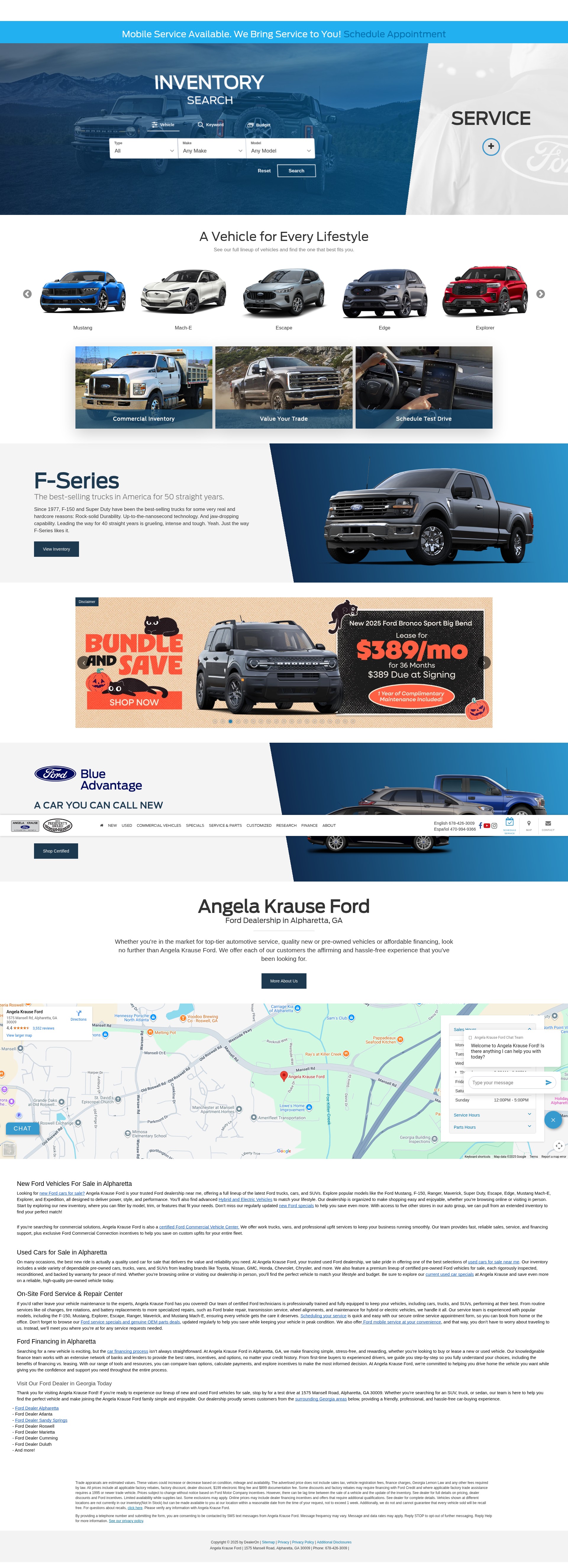 Screenshot of angelakrauseford.com