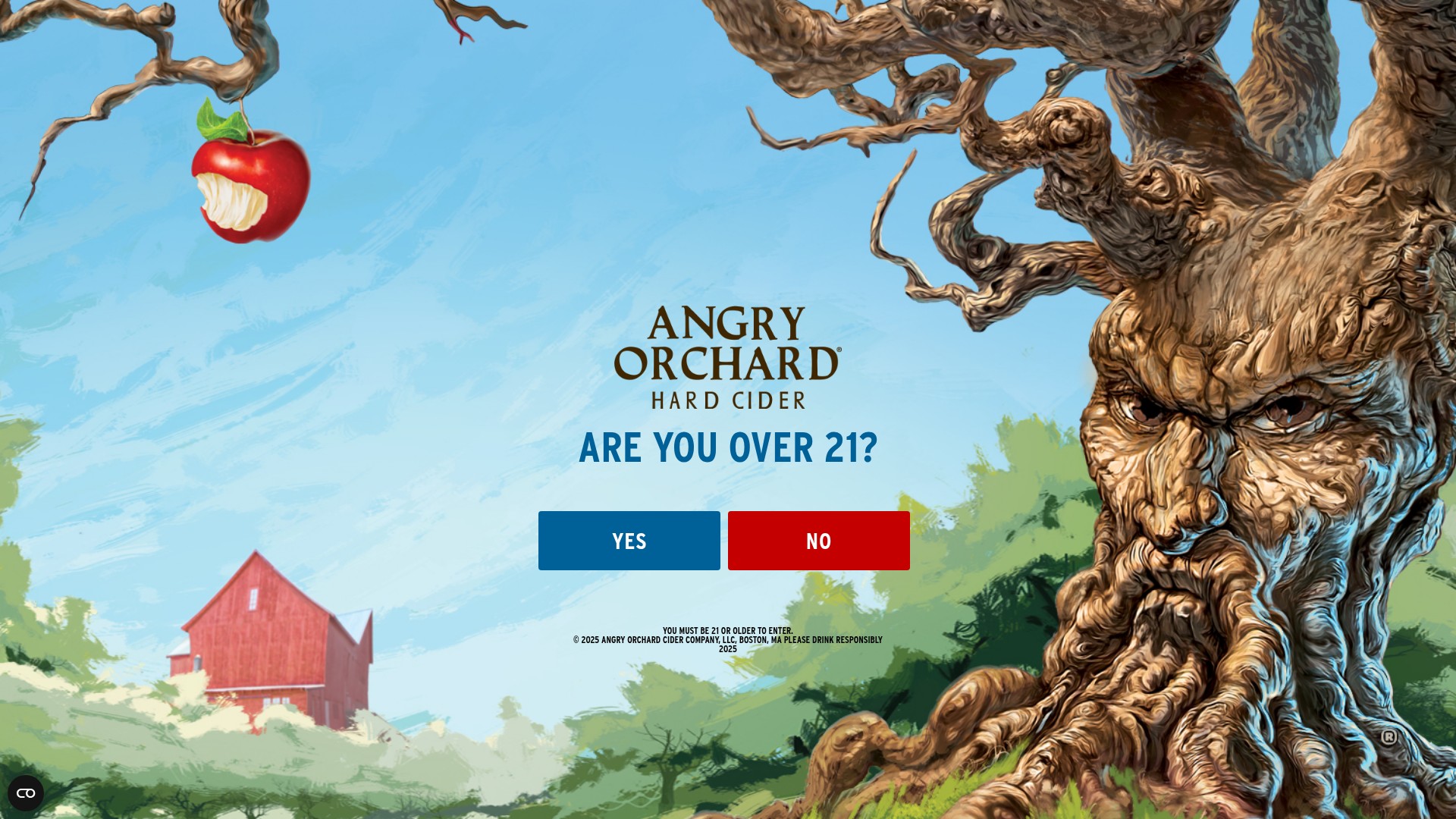 Screenshot of angryorchard.com