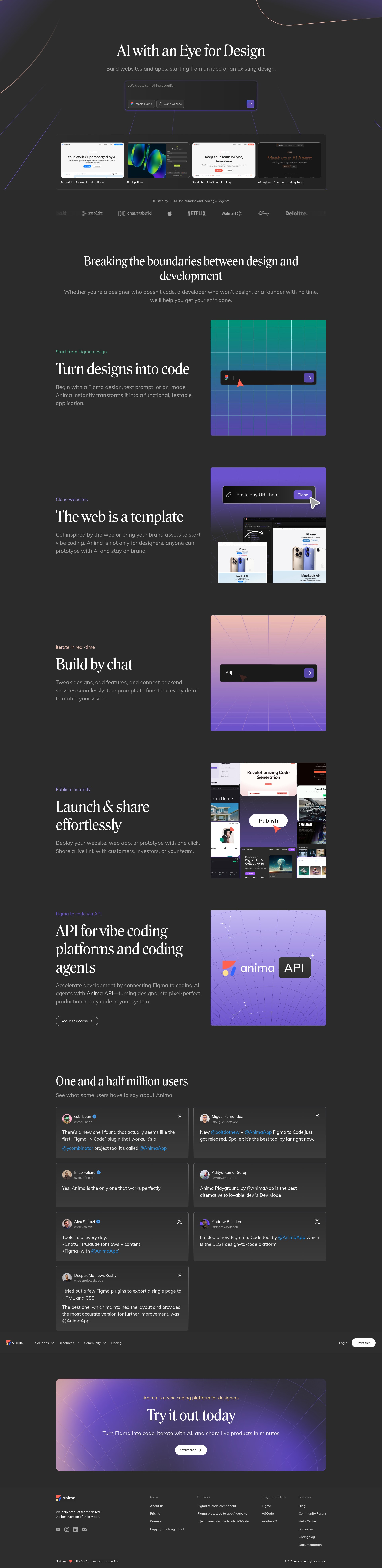 Screenshot of animaapp.com