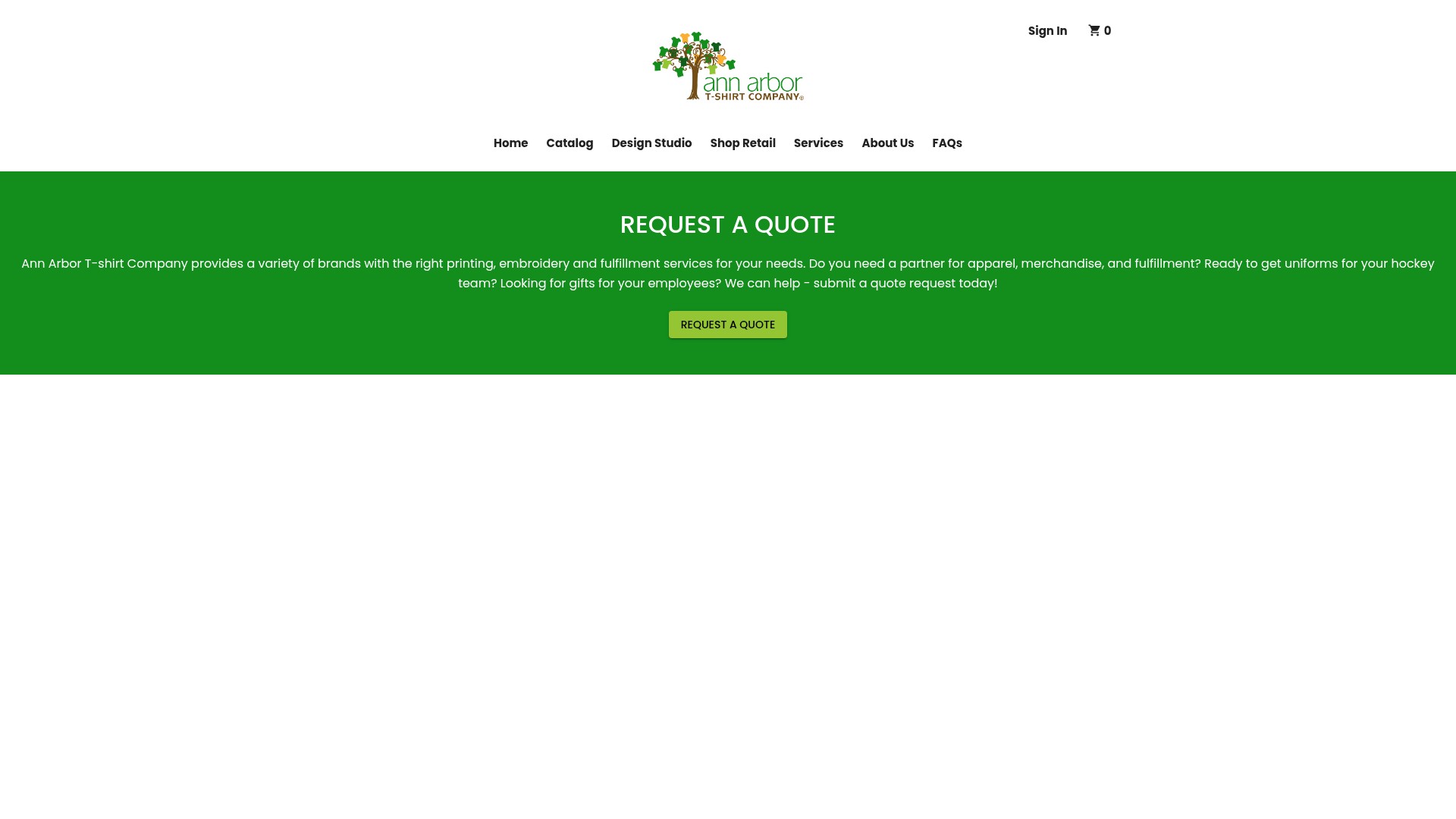 Screenshot of annarbortees.com