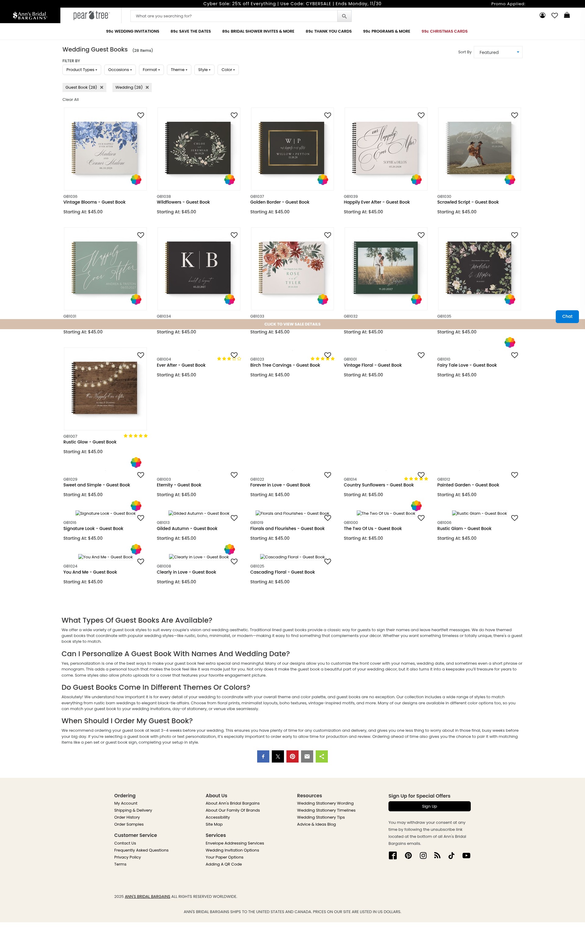 Screenshot of annsbridalbargains.com