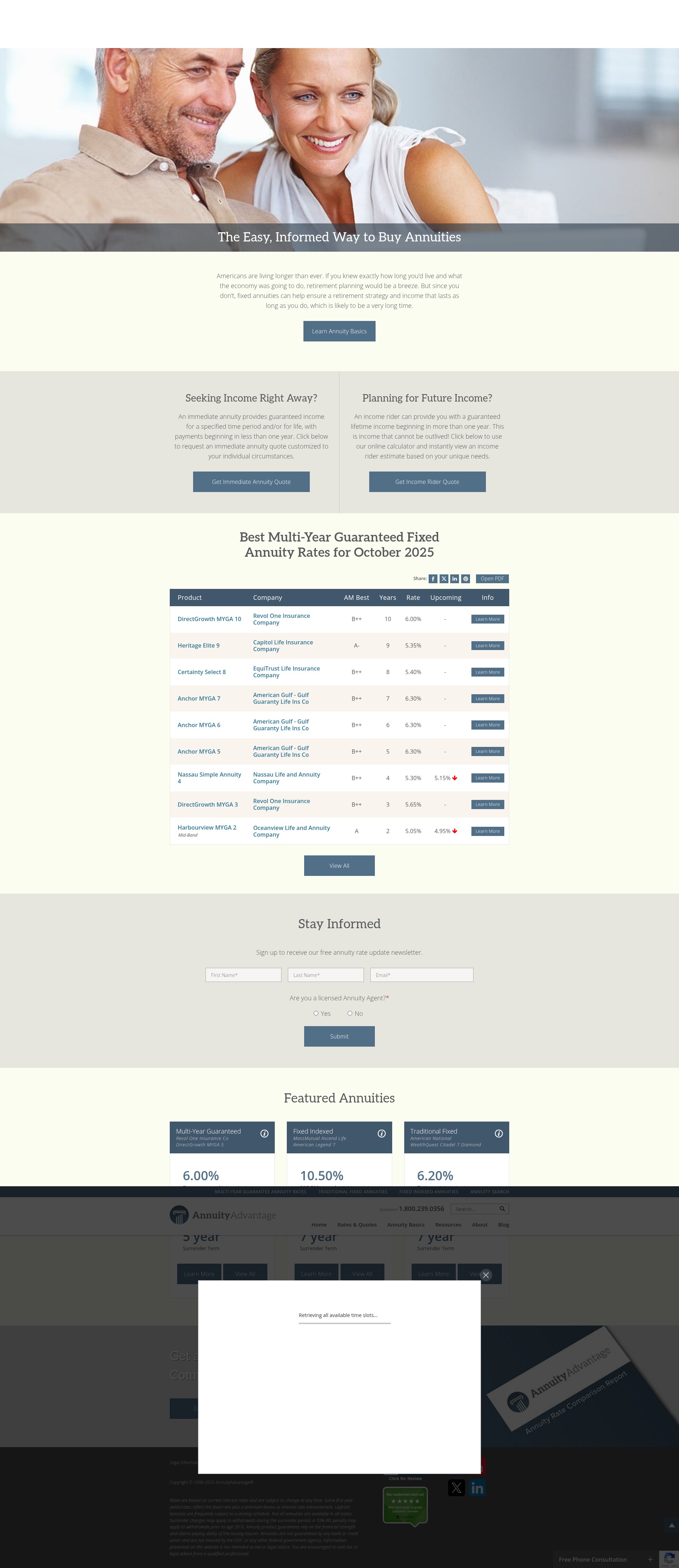 Screenshot of annuityadvantage.com