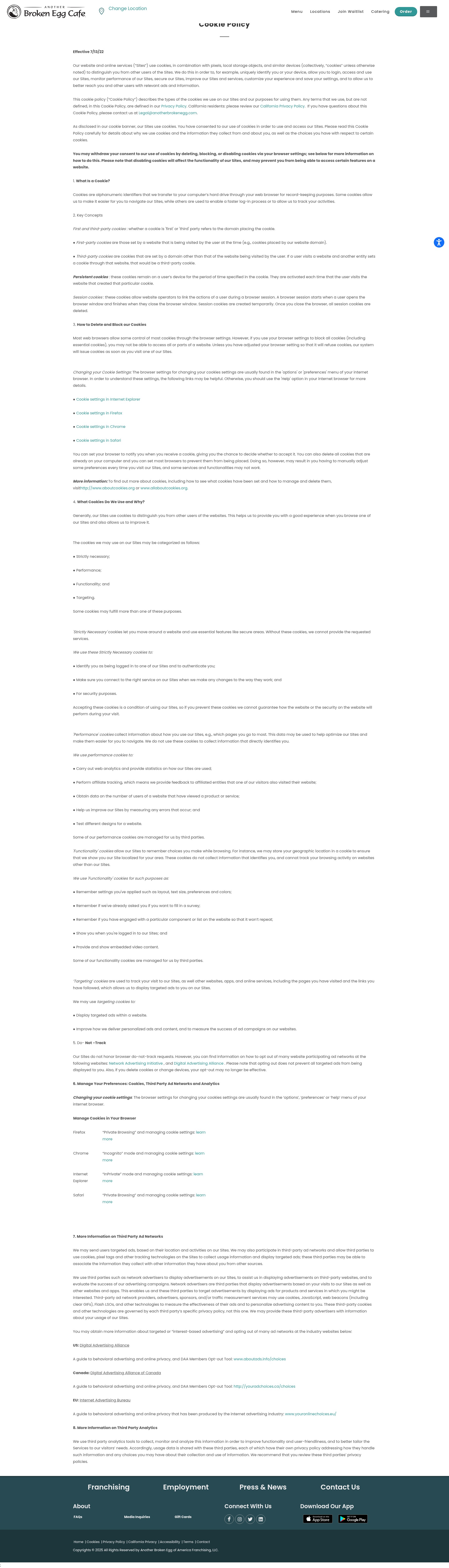 Screenshot of anotherbrokenegg.com