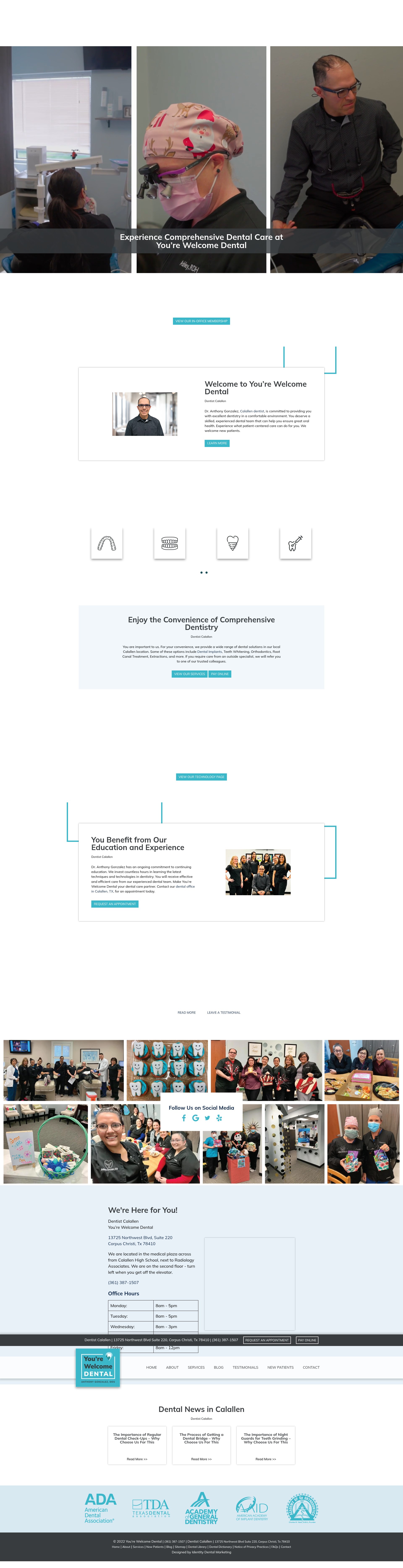Screenshot of anthonygonzalezdds.com