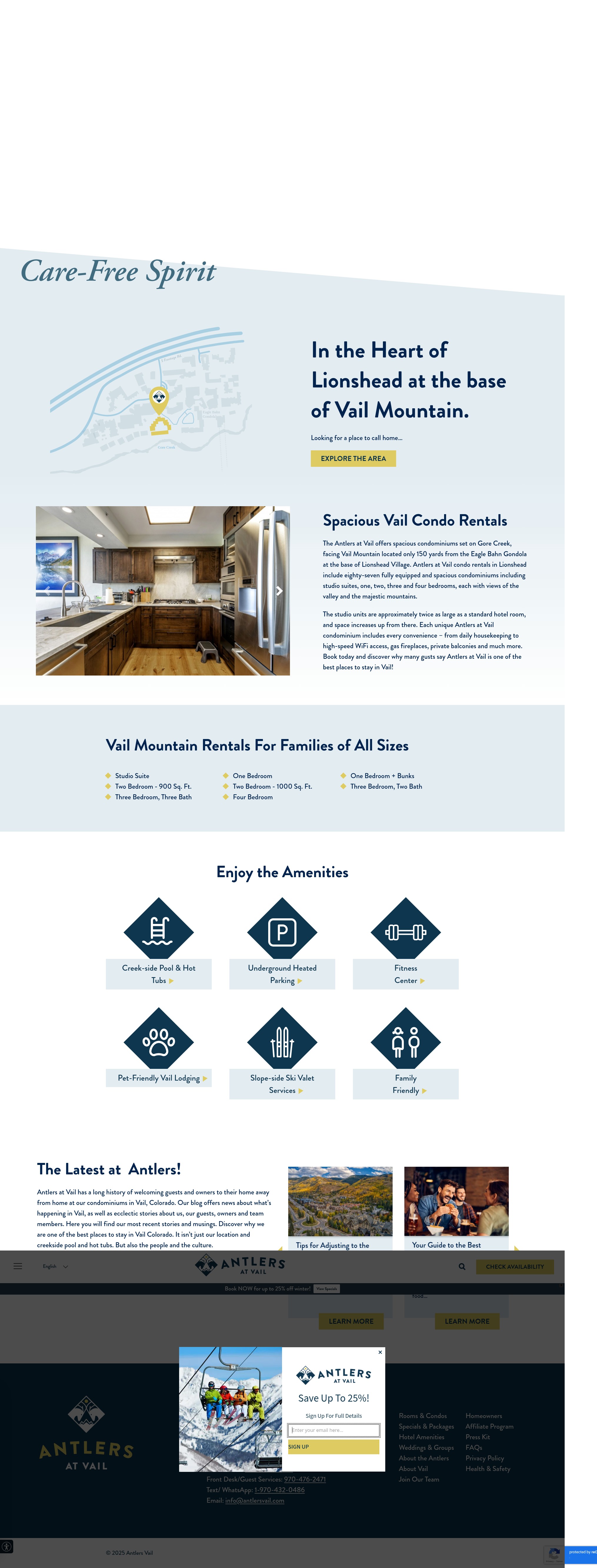 Screenshot of antlersvail.com
