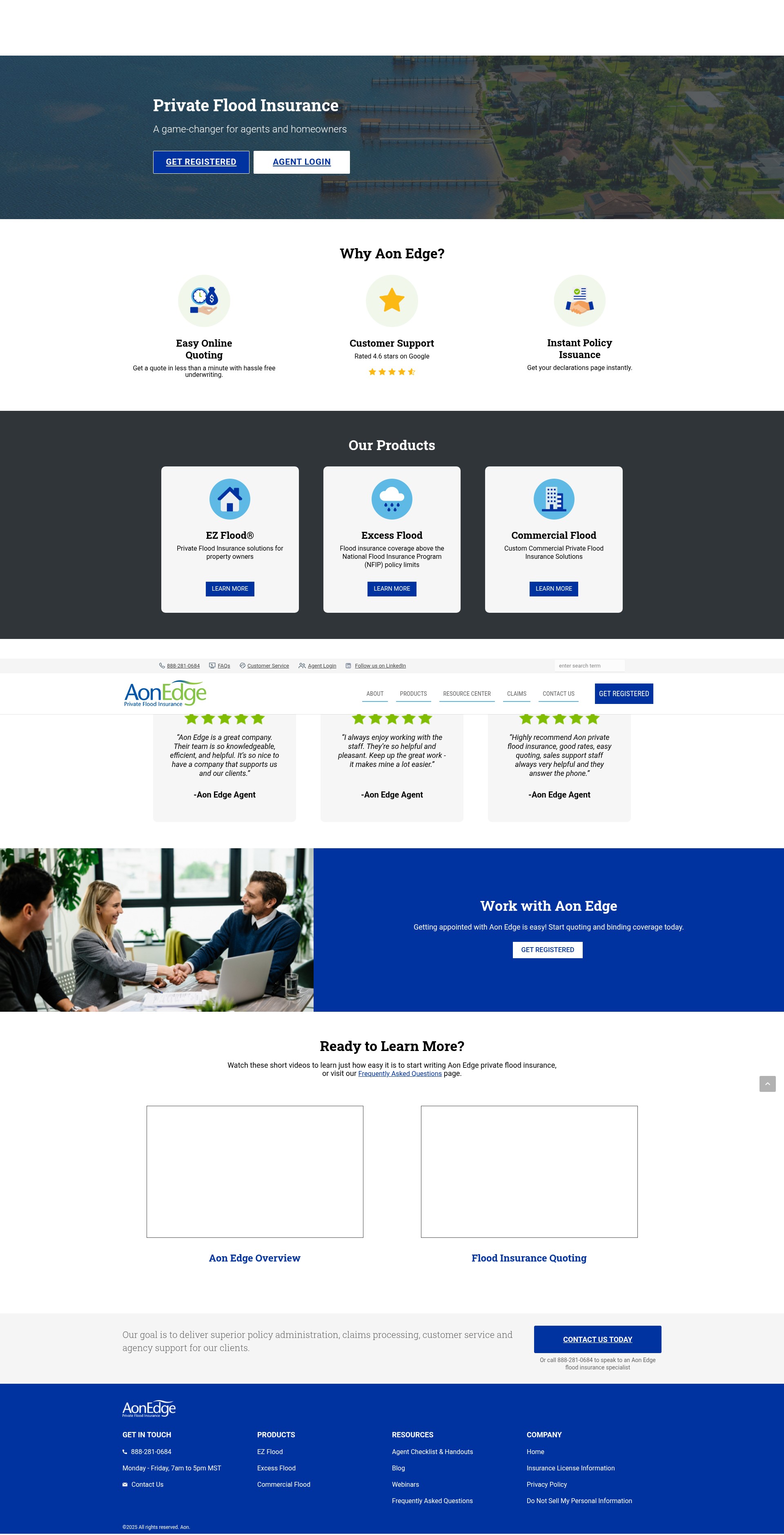 Screenshot of aonedge.com