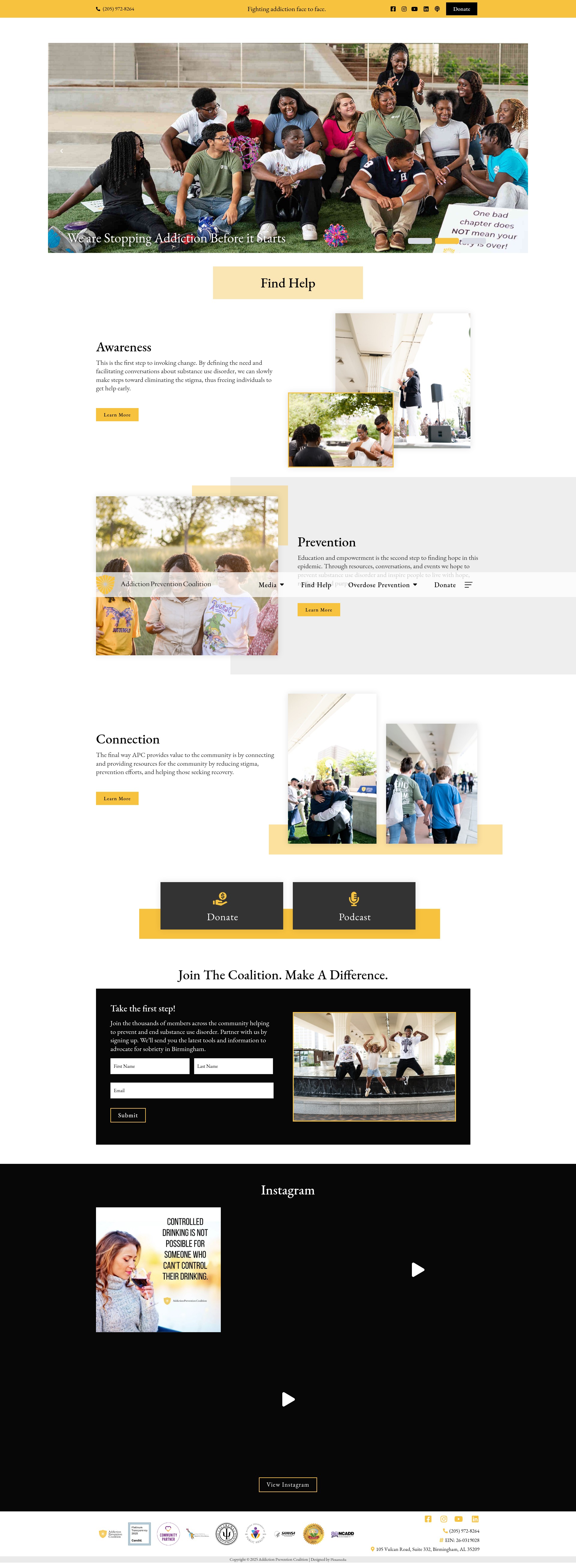 Screenshot of apcbham.org