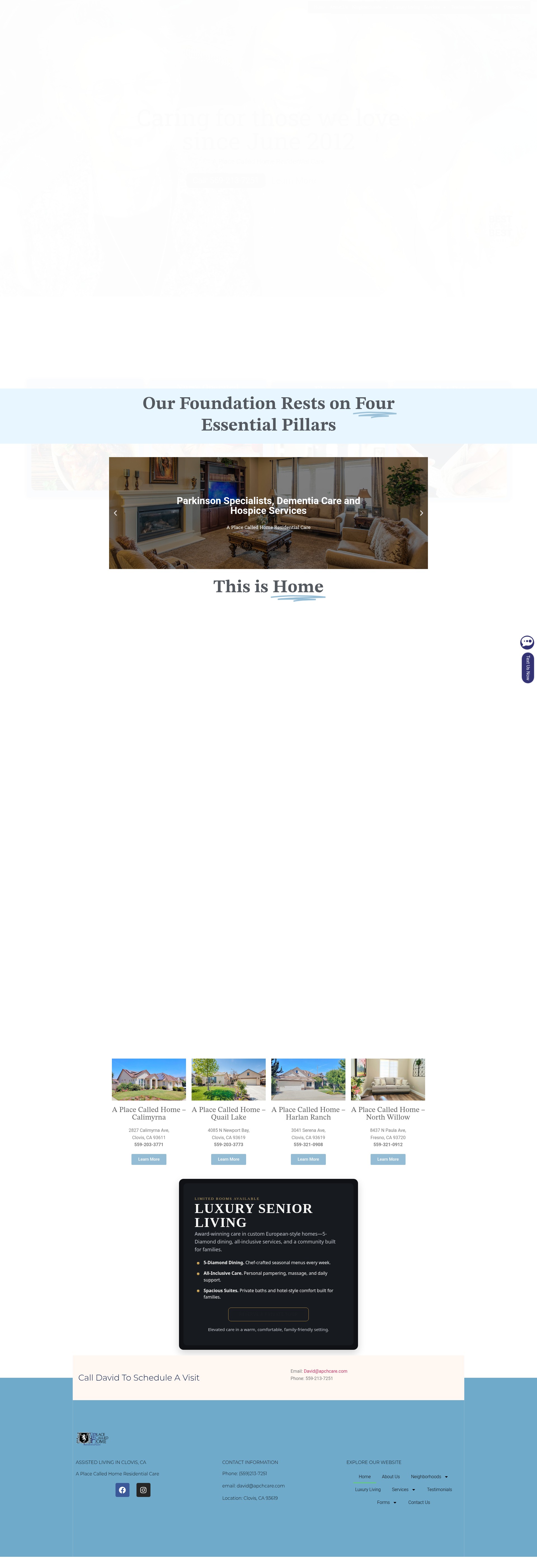 Screenshot of apchcare.com
