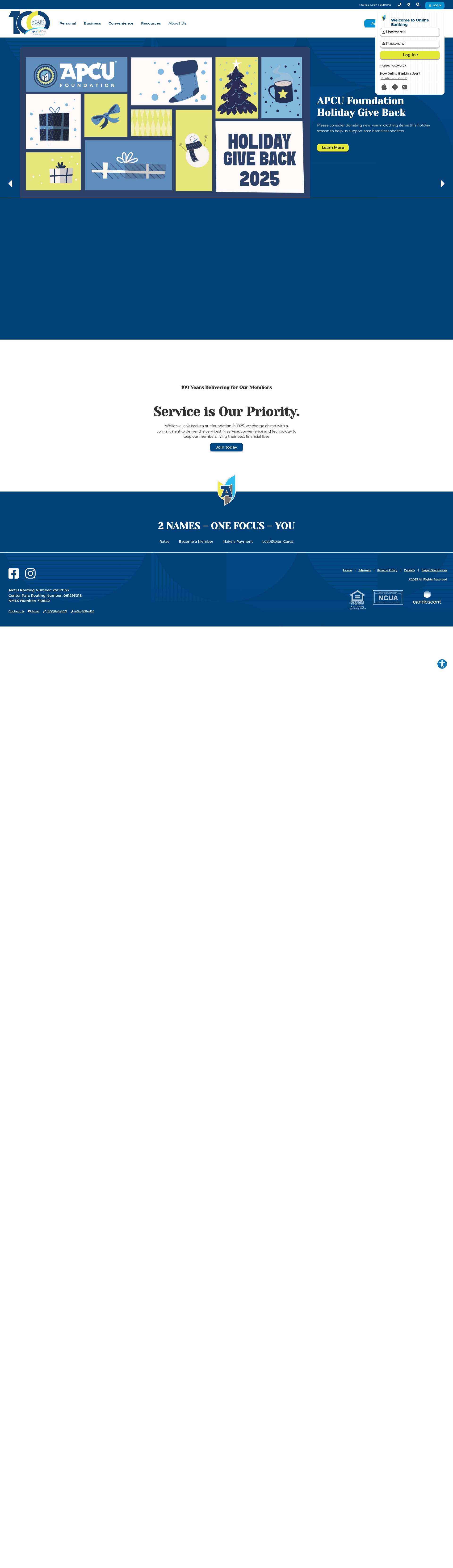 Screenshot of apcu.com