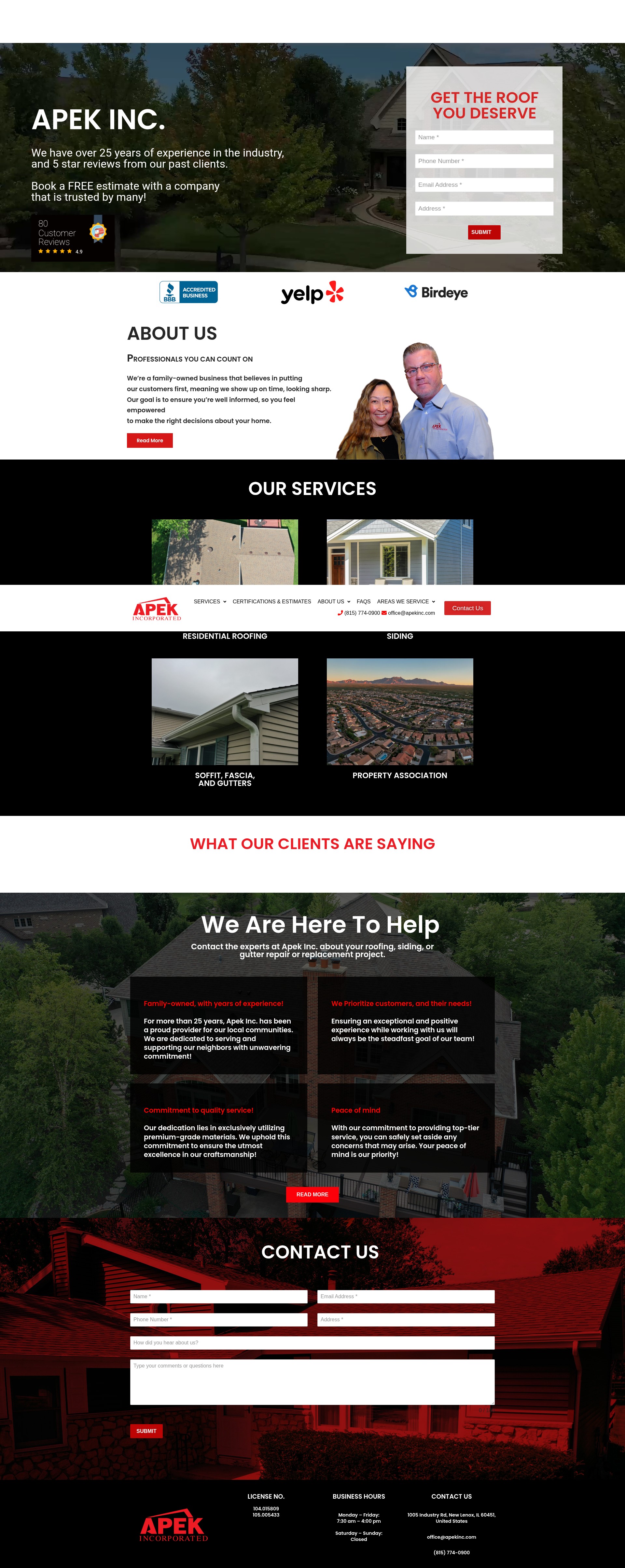 Screenshot of apekinc.com