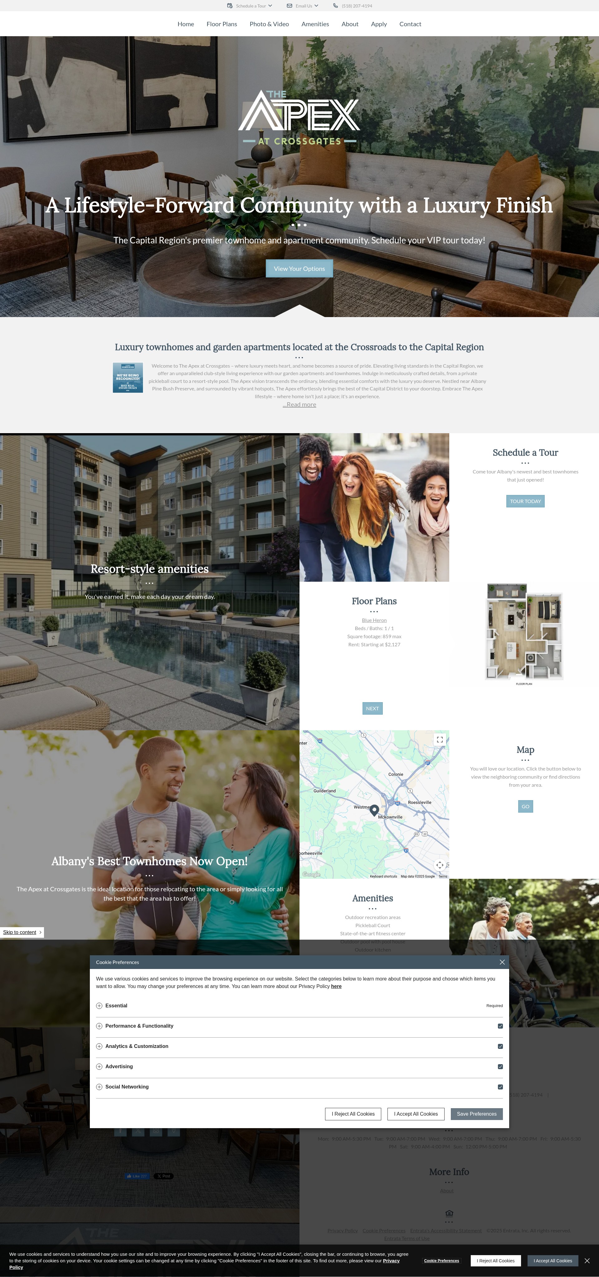 Screenshot of apexcrossgates.com