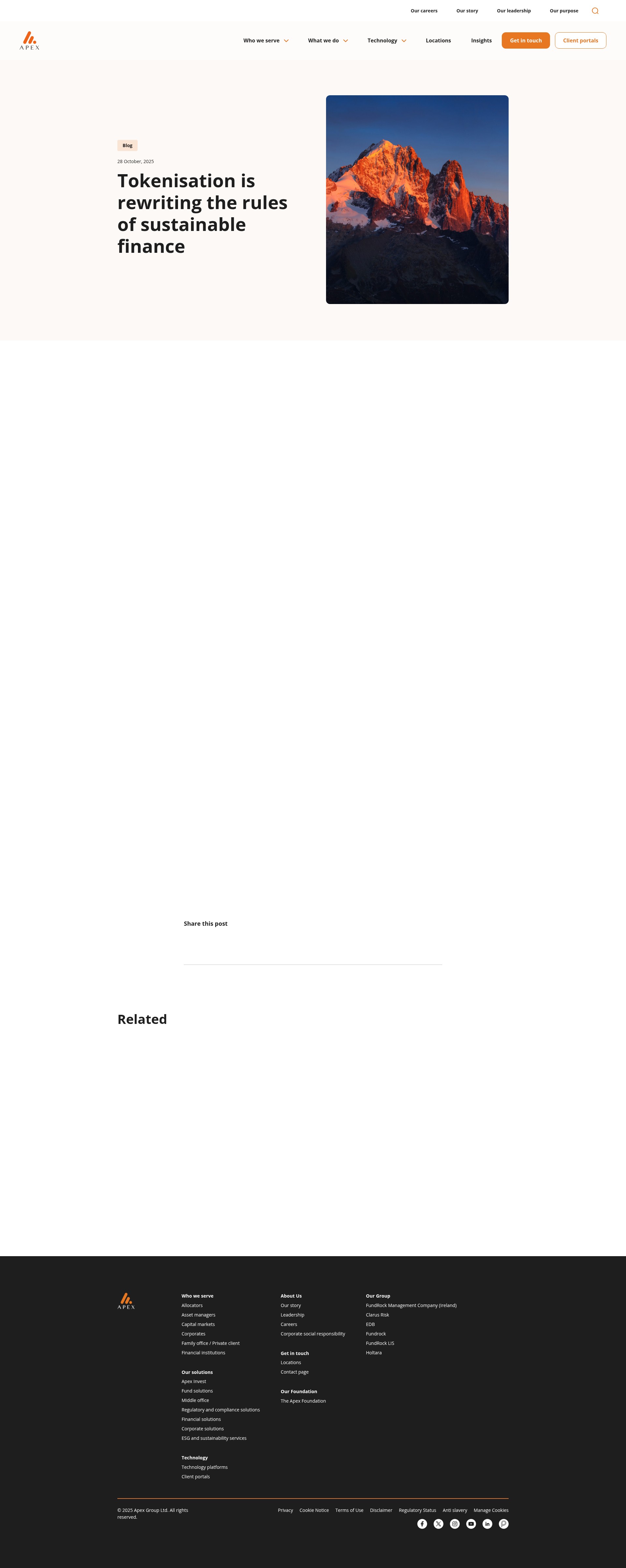 Screenshot of apexgroup.com