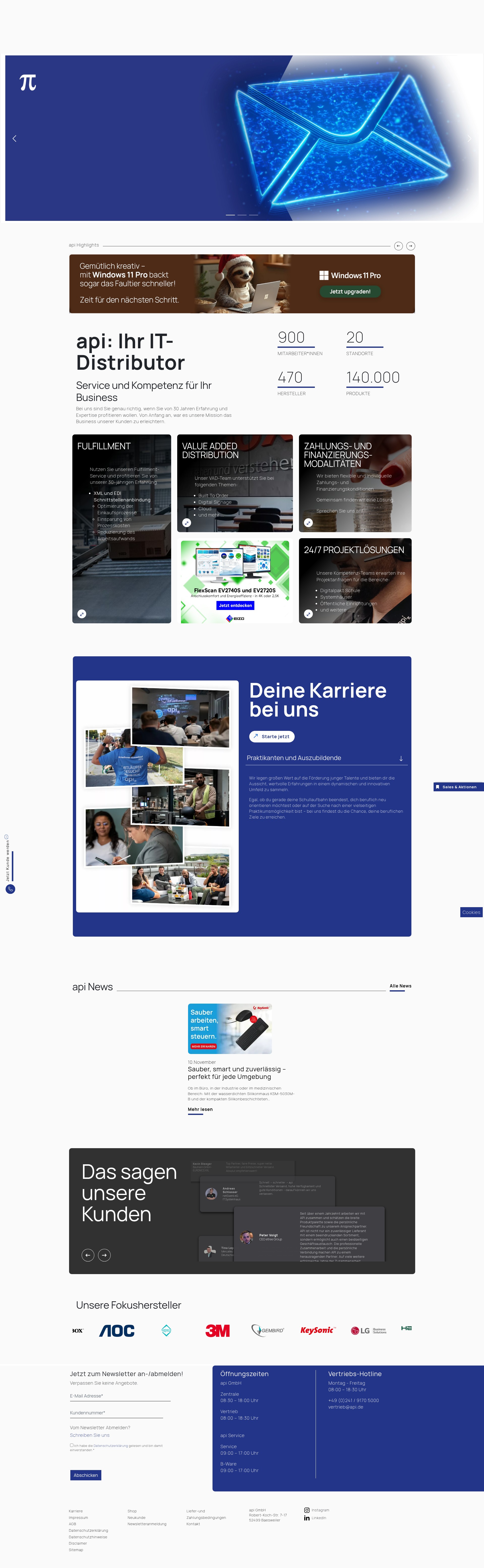 Screenshot of api.de