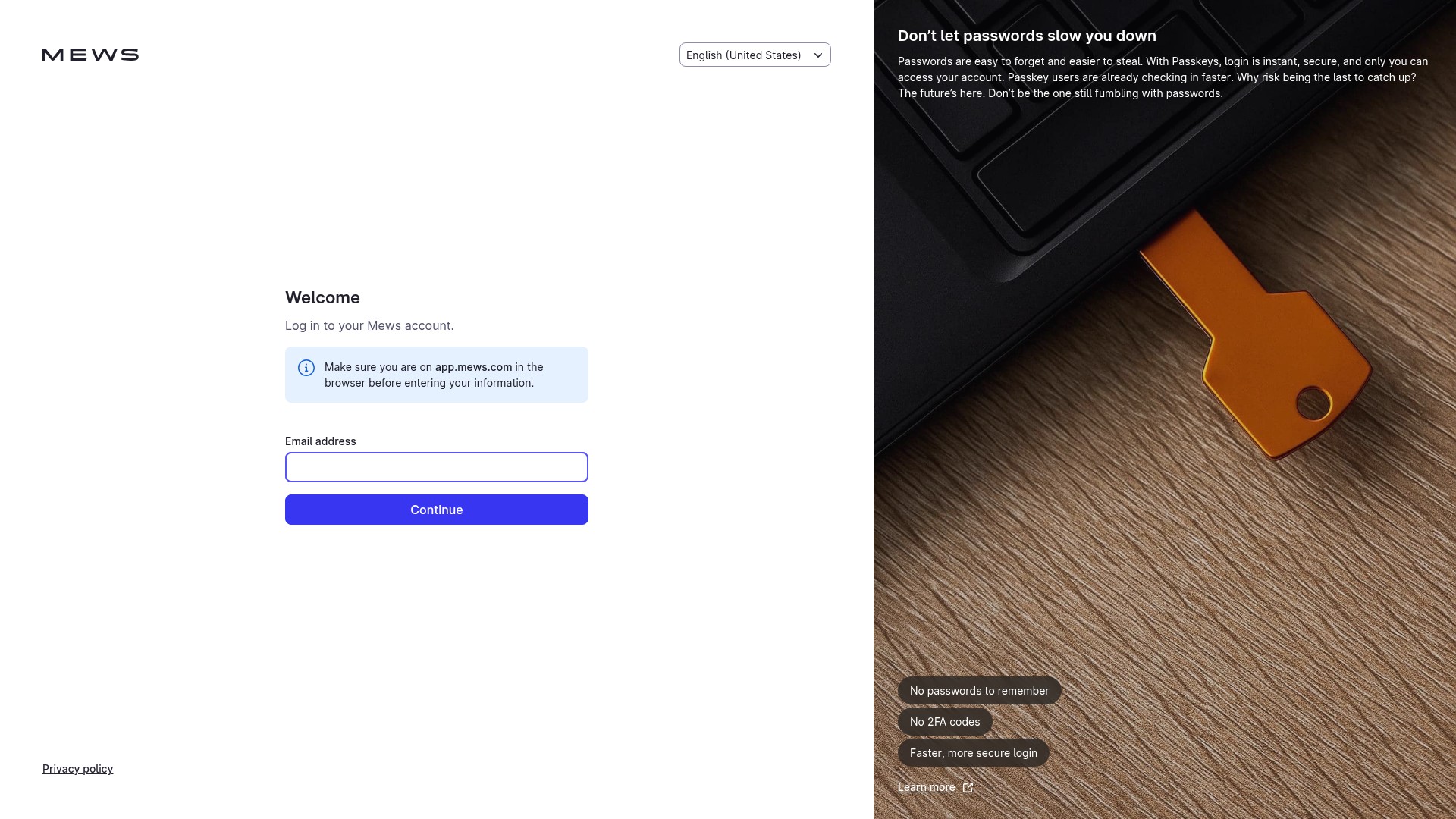 Screenshot of api.mews.com
