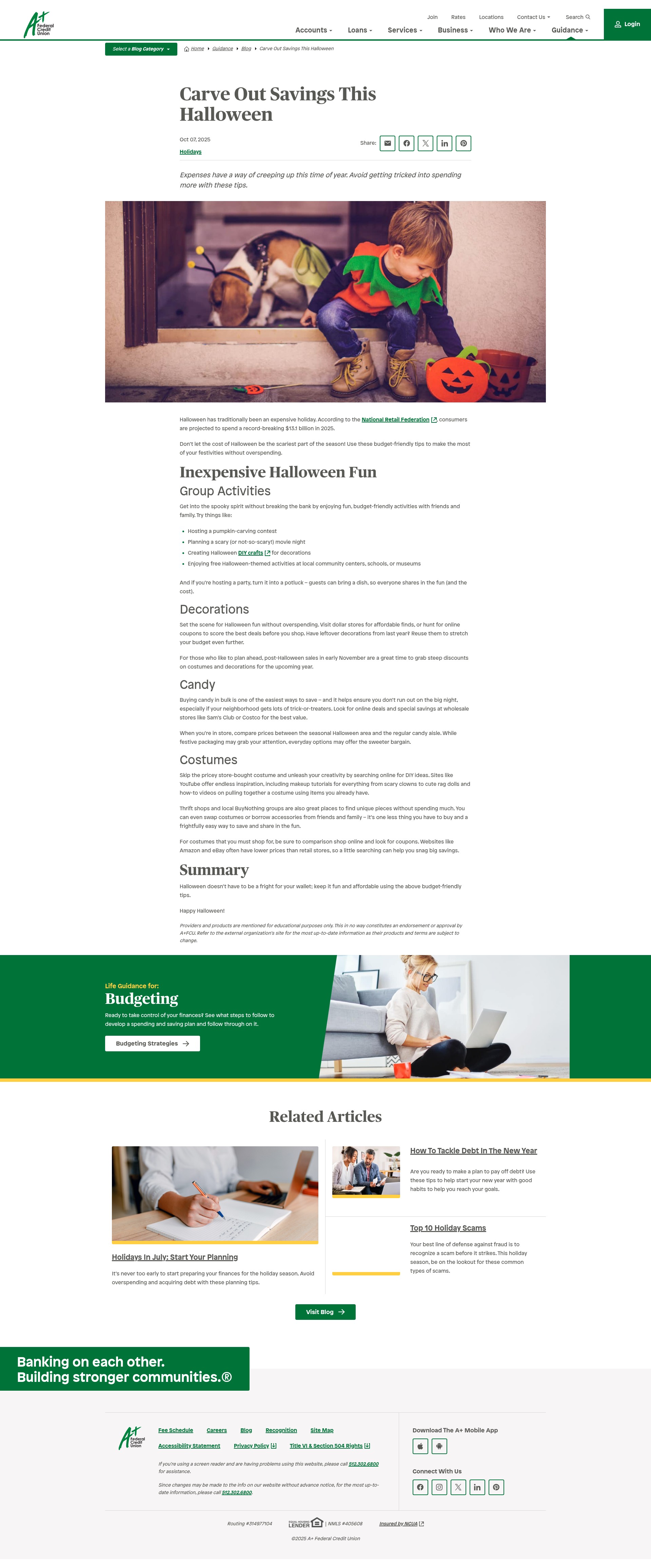 Screenshot of aplusfcu.org