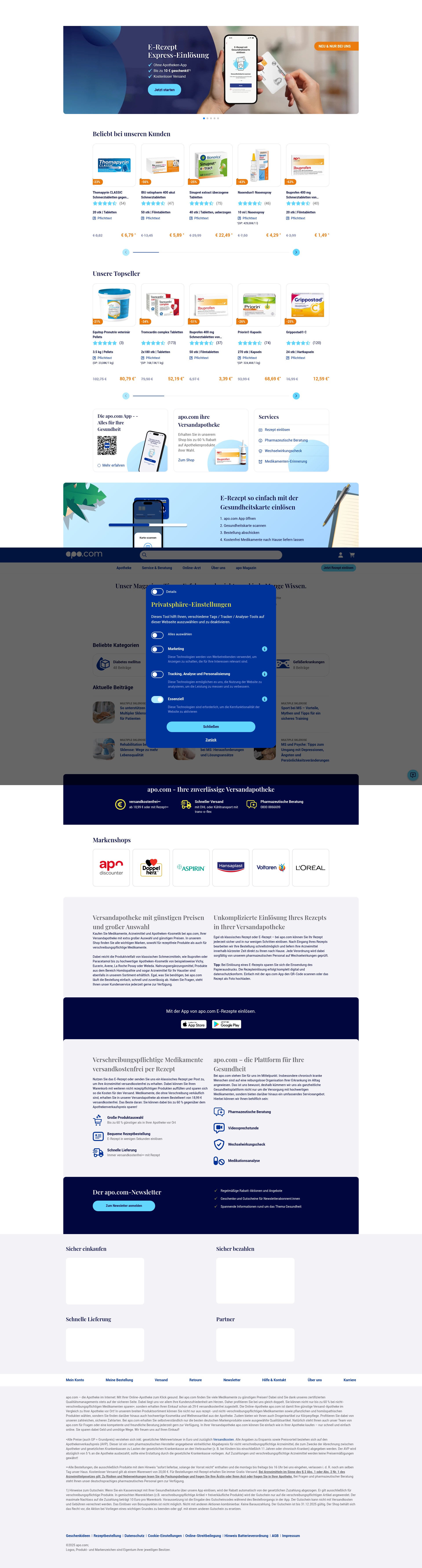 Screenshot of apo.com