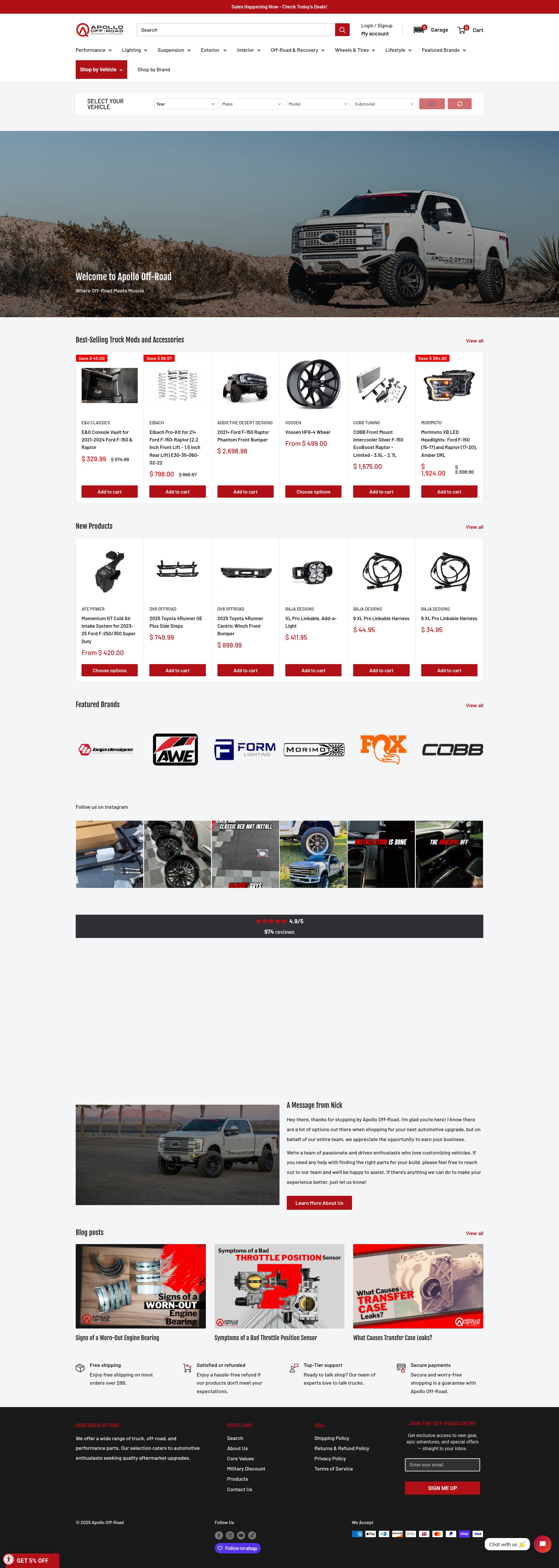 Screenshot of apollo-optics.com