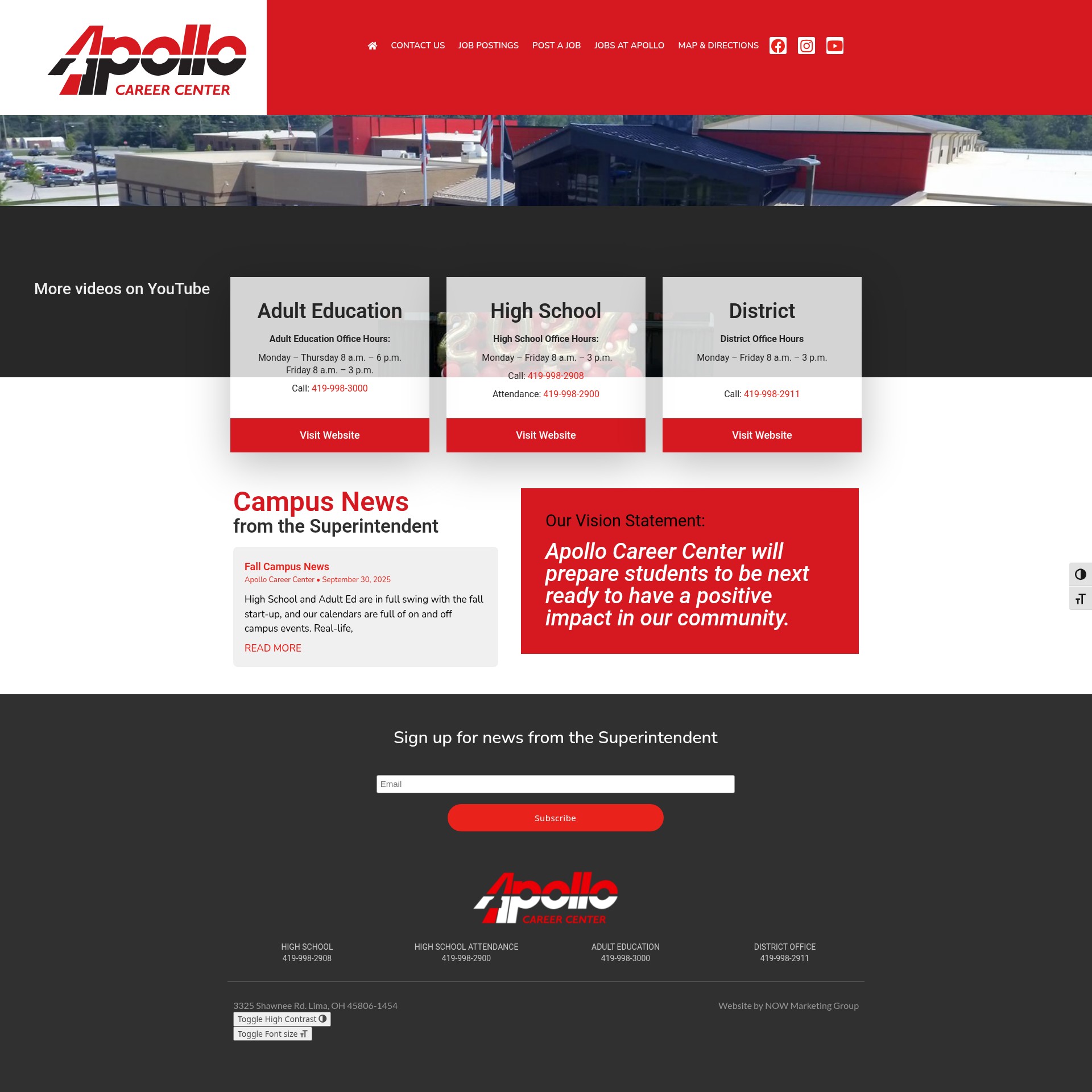 Screenshot of apollocareercenter.com