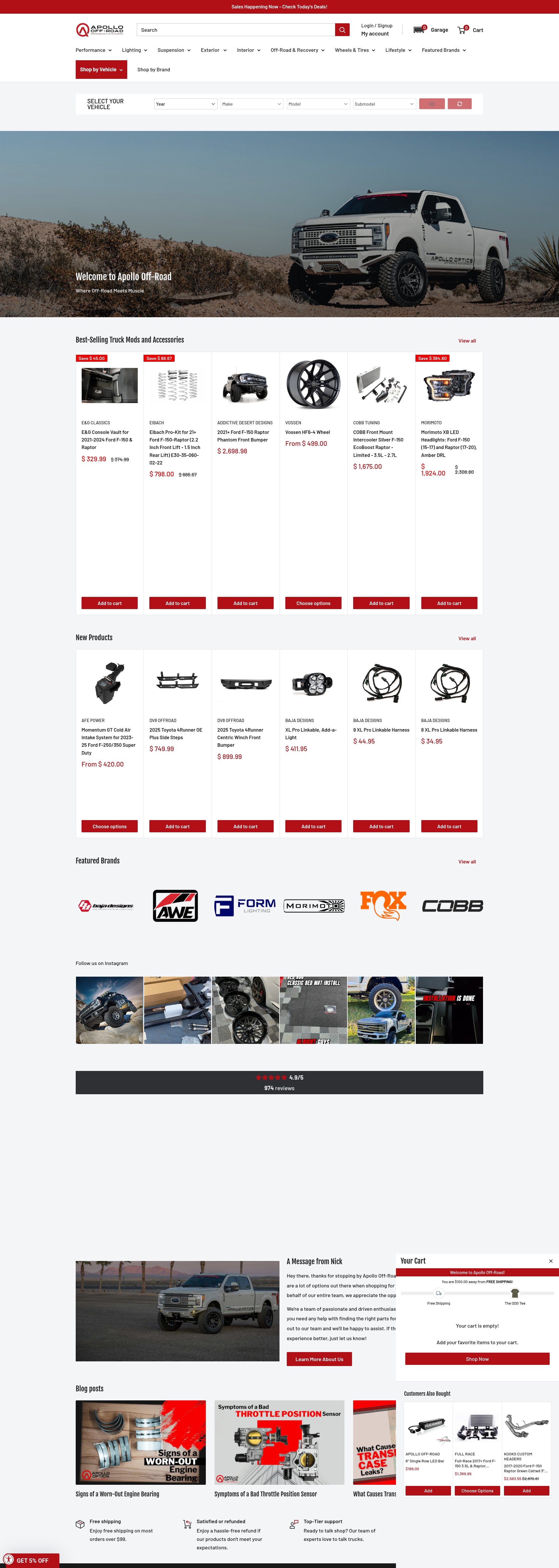 Screenshot of apollooffroad.com