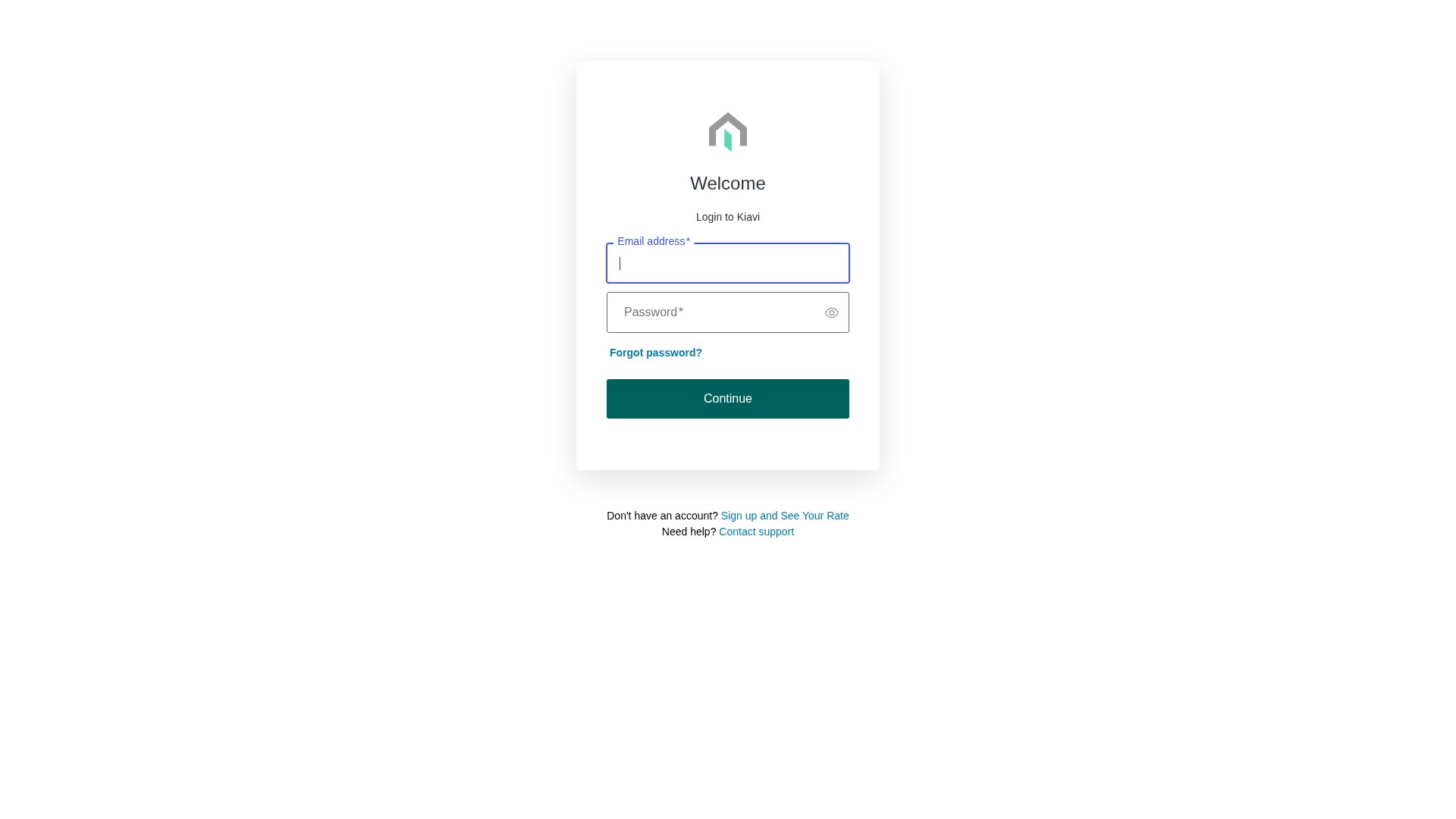 Screenshot of app.kiavi.com