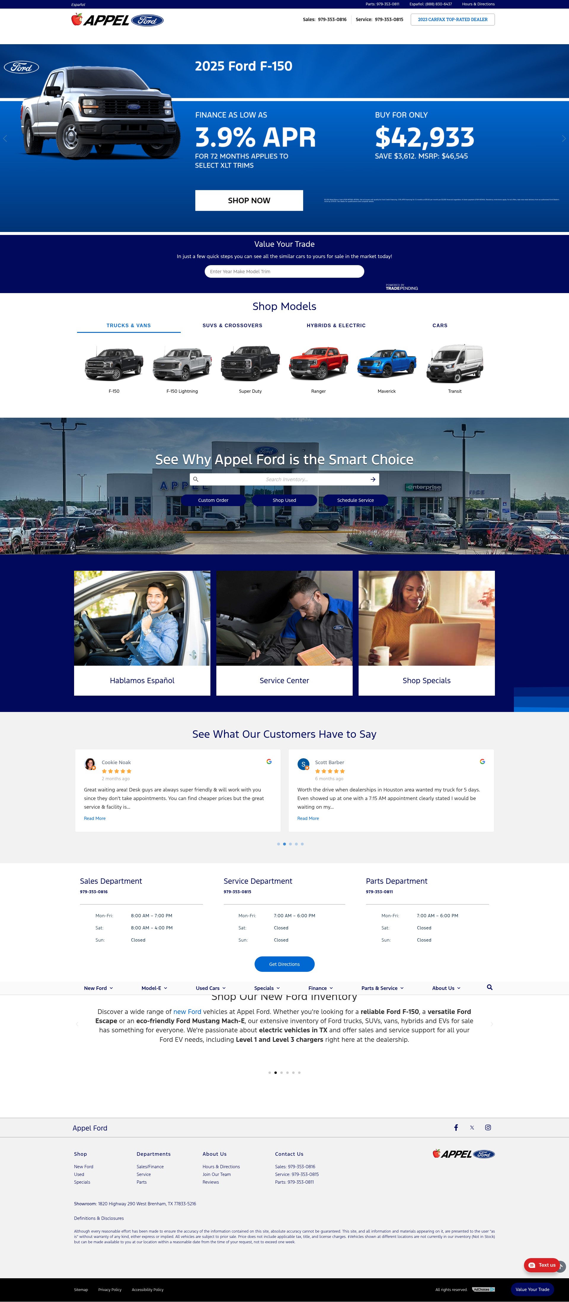Screenshot of appelford.com